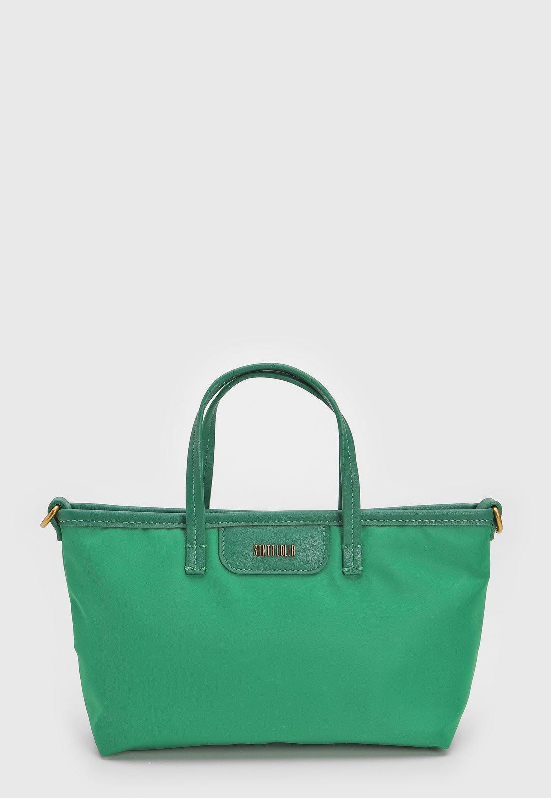 Bolsa Tiracolo Santa Lolla Logo Verde