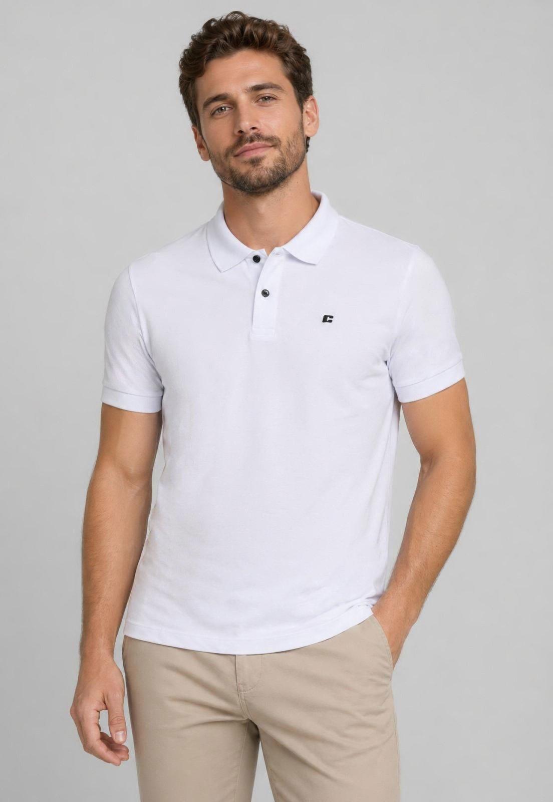 Camisa Polo Masculina Colcci Tradicional Branco