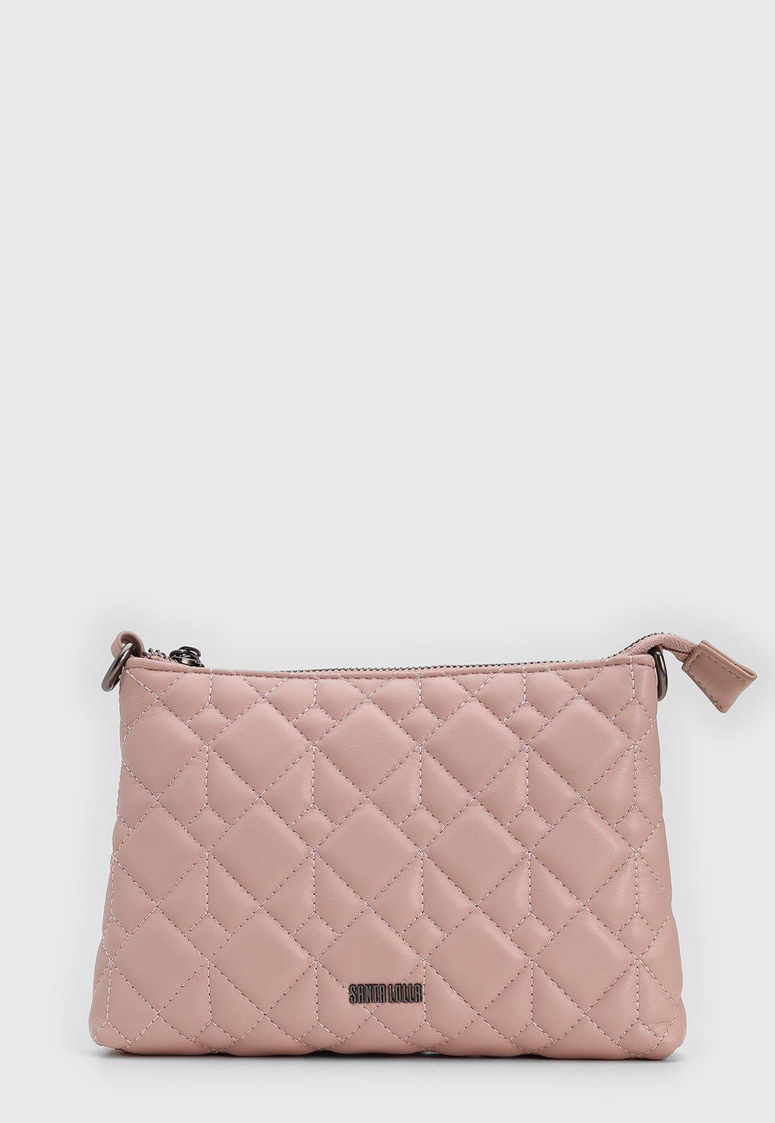 Bolsa Tiracolo Santa Lolla Matelassê Rosa