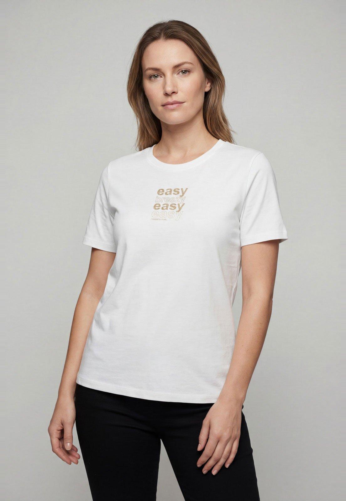 Camiseta Feminina Lança Perfume Estampa Easy Branca