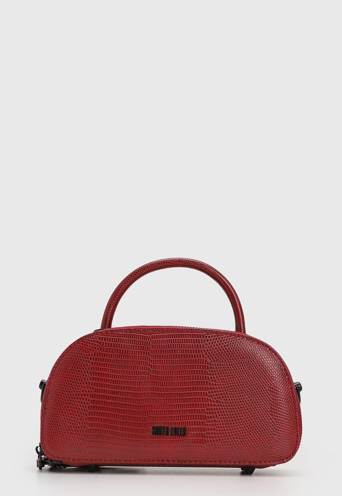 Bolsa Tiracolo Santa Lolla Lezard Vermelha