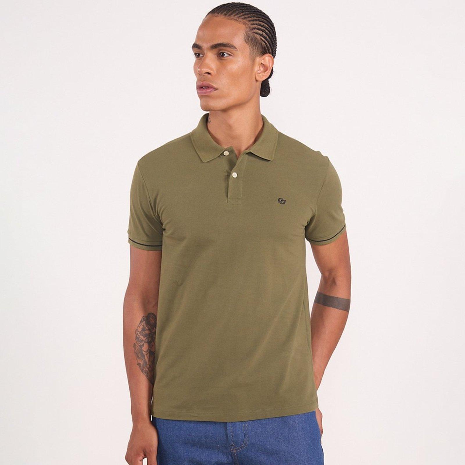 Camisa Polo Colcci Piquet Iconic In26 Verde Masculino