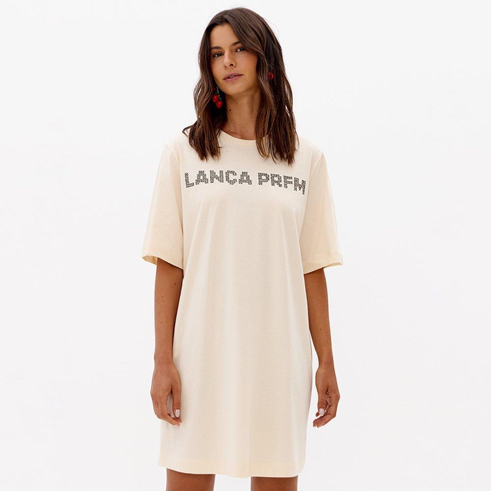 Vestido Tdress Lança Perfume Slv Pr27 Bege Feminino
