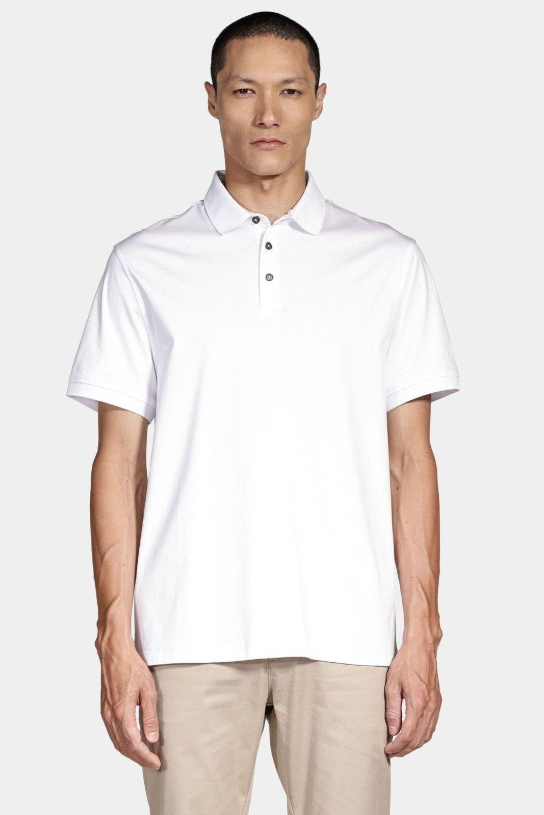 Silk Aramis Blend Modal Polo Shirt Branco