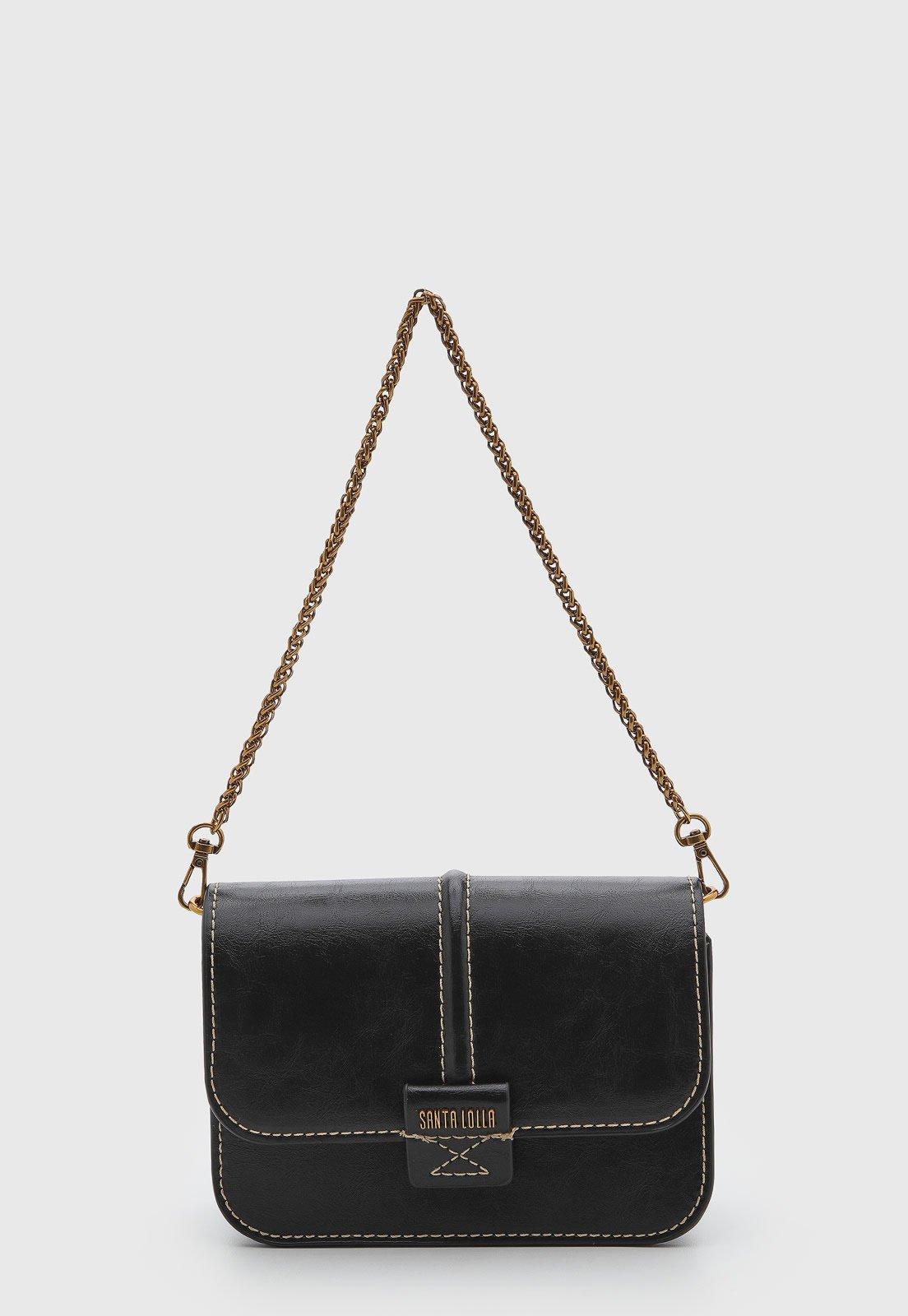 Bolsa Feminina Santa Lolla Estruturada Preta