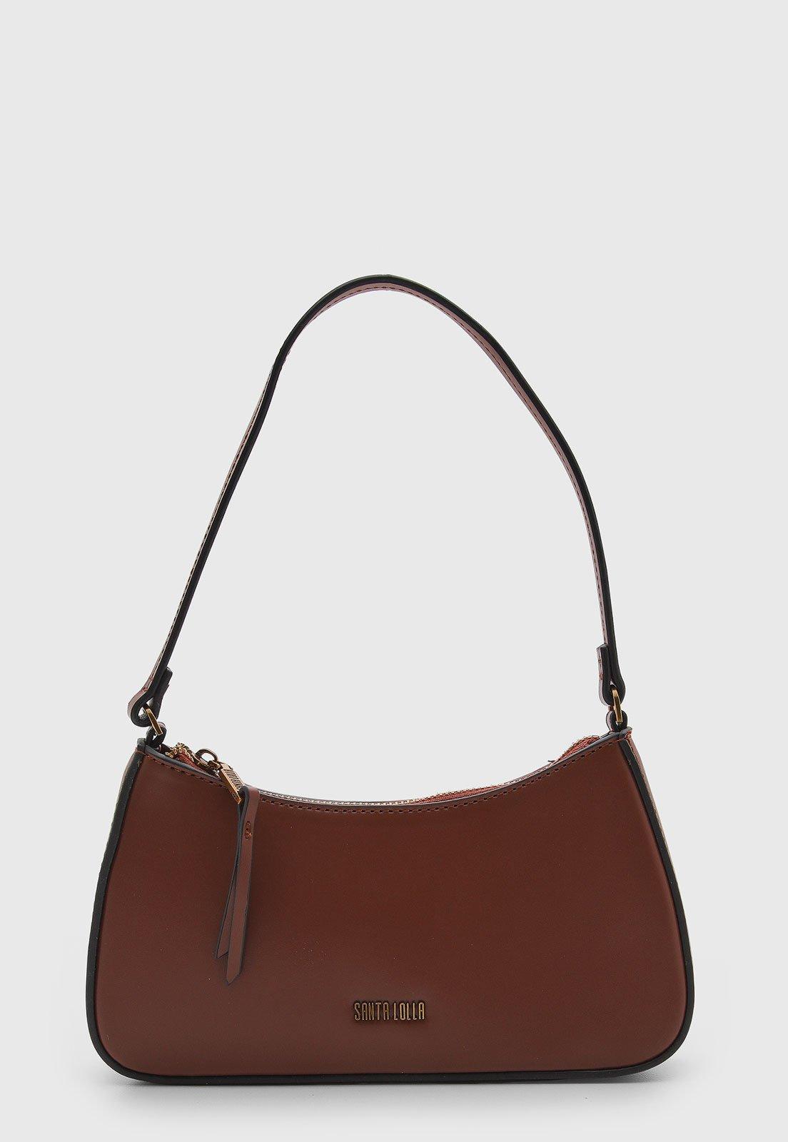 Bolsa Feminina Santa Lolla Estruturada Marrom