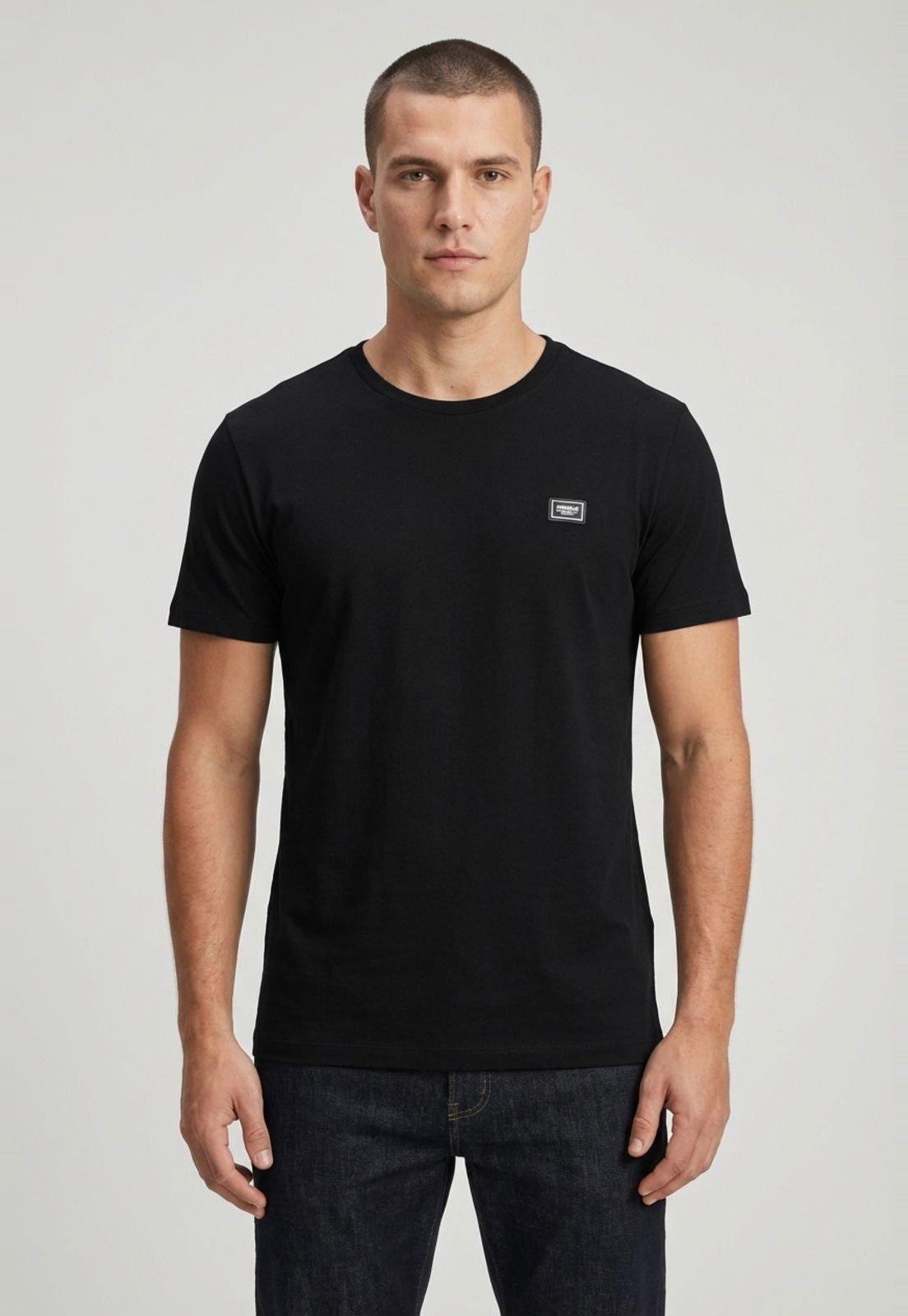 Camiseta Masculina Colcci Gola Redonda Preta