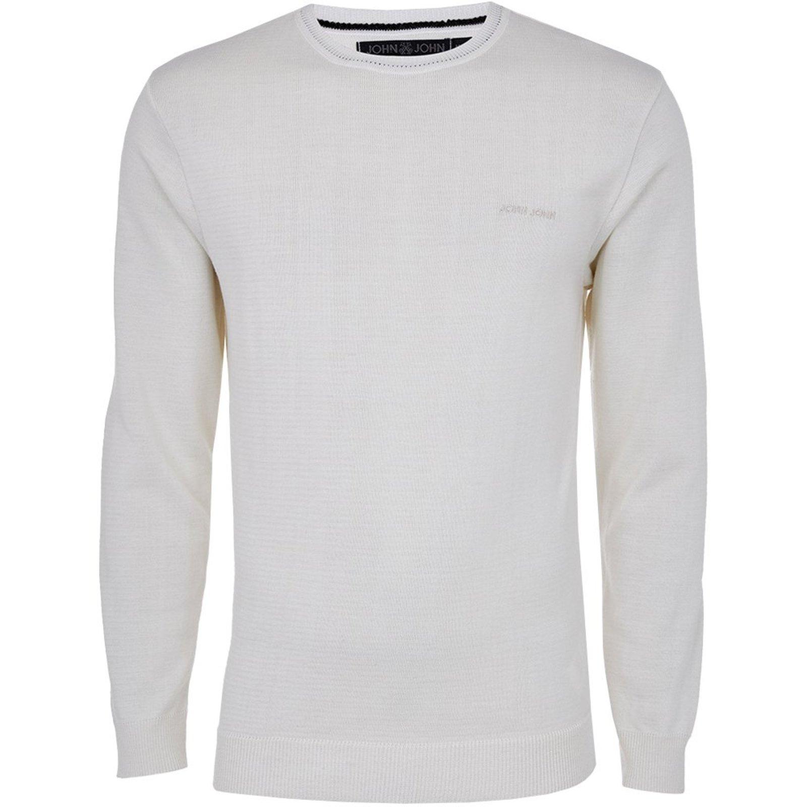 Suéter Tricot John John New Basic In24 Off White Masculino