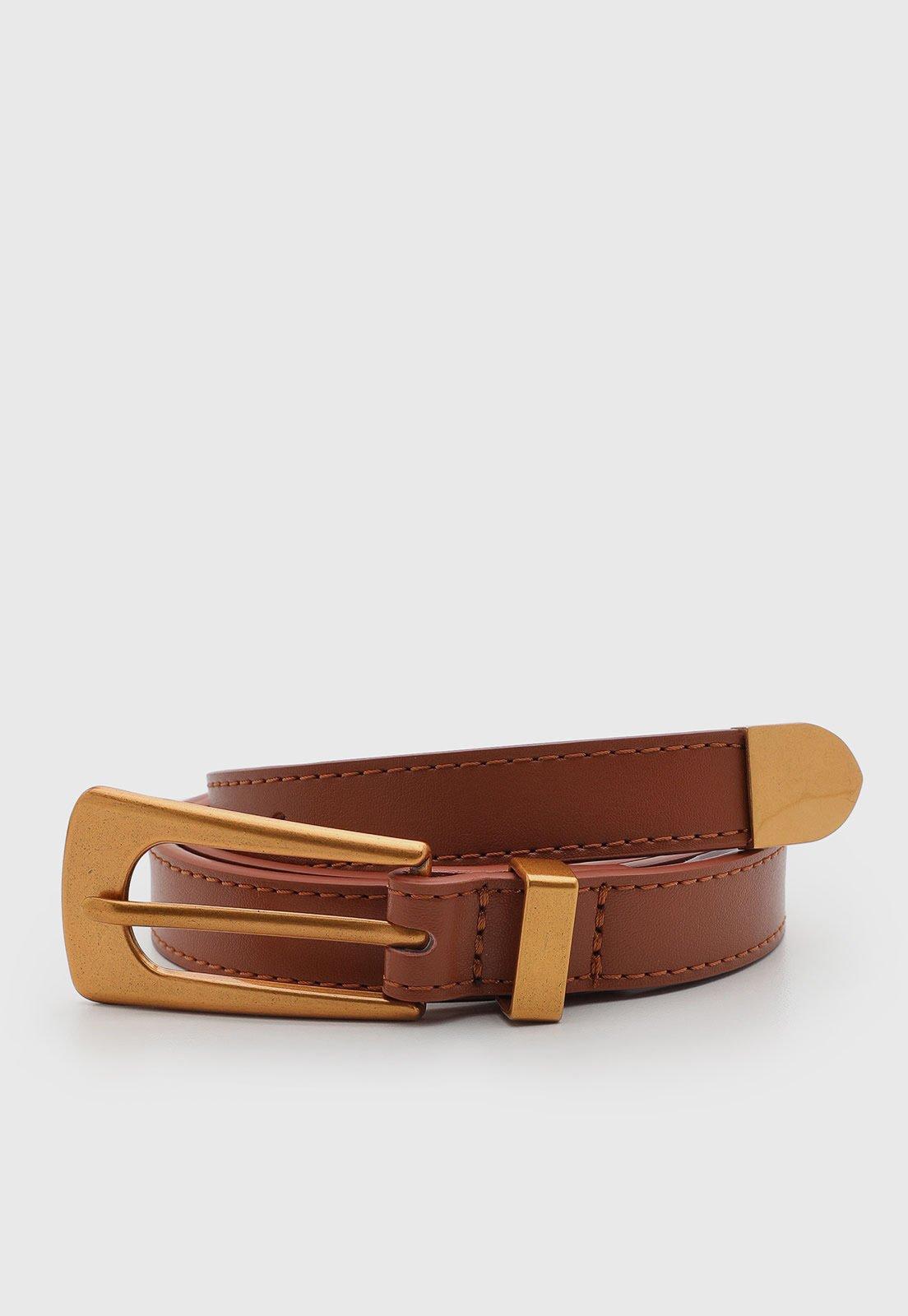Cinto Feminino Santa Lolla Couro Marrom