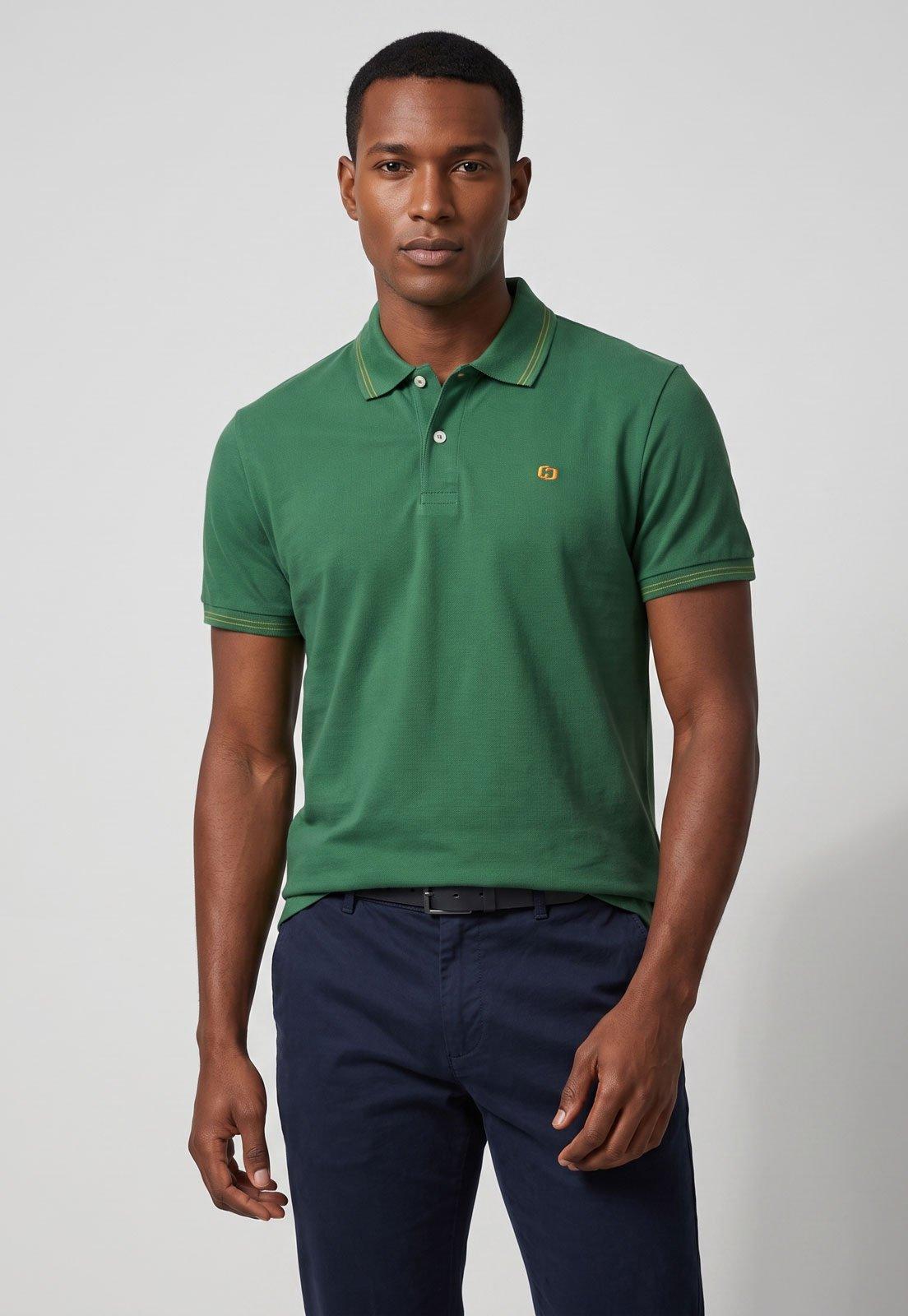 Polo Masculina Colcci Verde