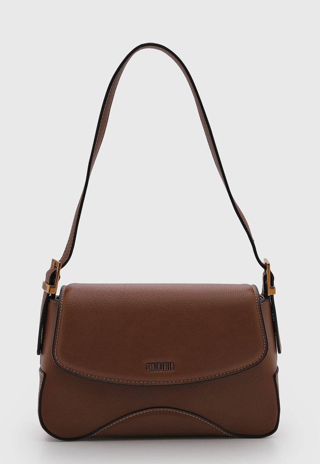 Bolsa Feminina Santa Lolla Retangular Marrom