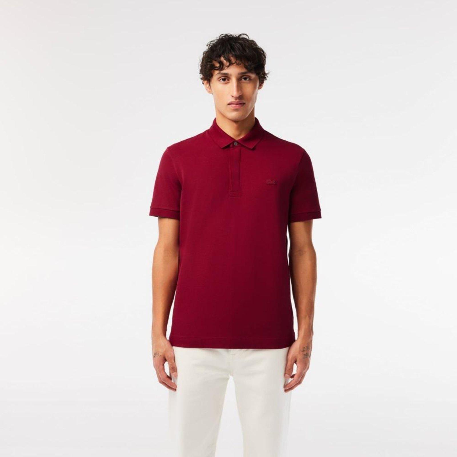 Polo Masculina Paris em Algodão Piqué com Stretch Vinho