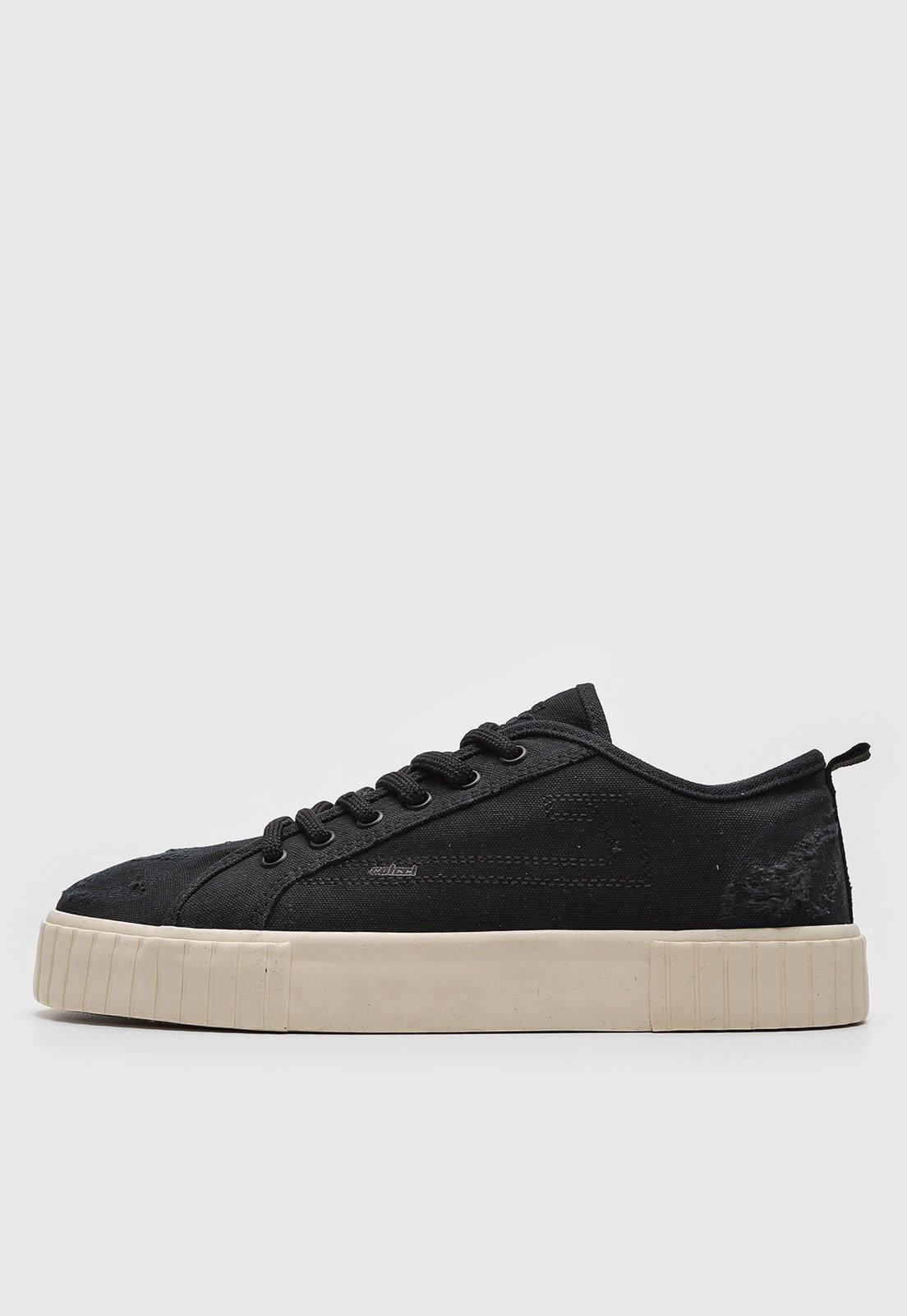 Tênis Lona Colcci Destroyed Preto
