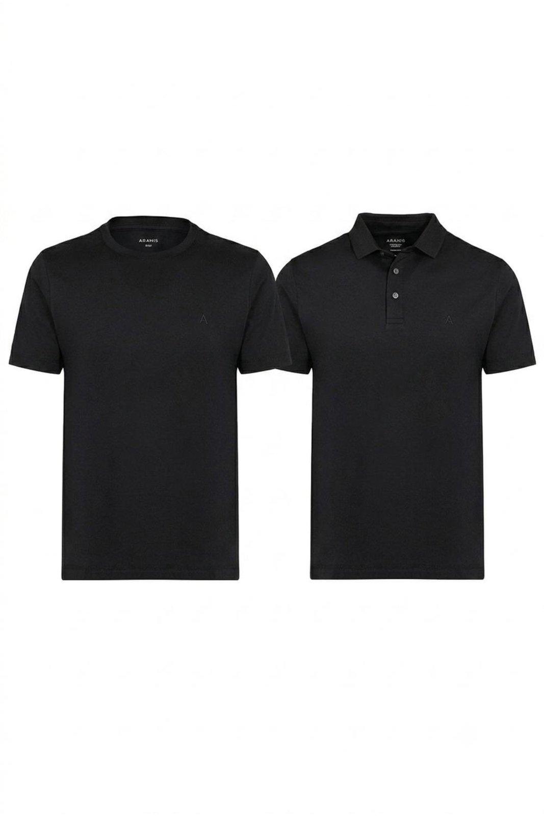 Kit Aramis Essencial Preto (Polo + Camiseta)