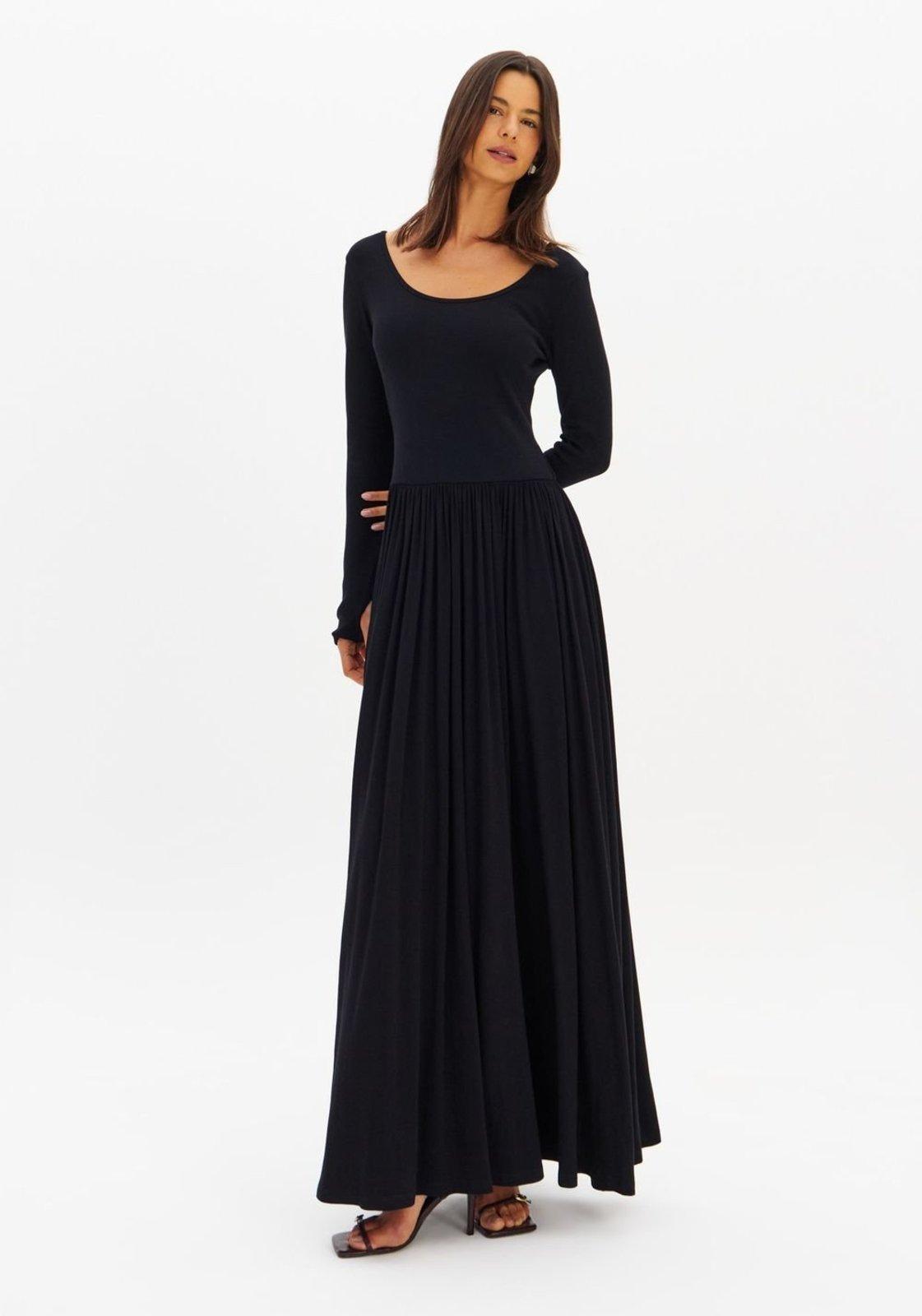 Vestido Longo Manga Longa Lança Perfume