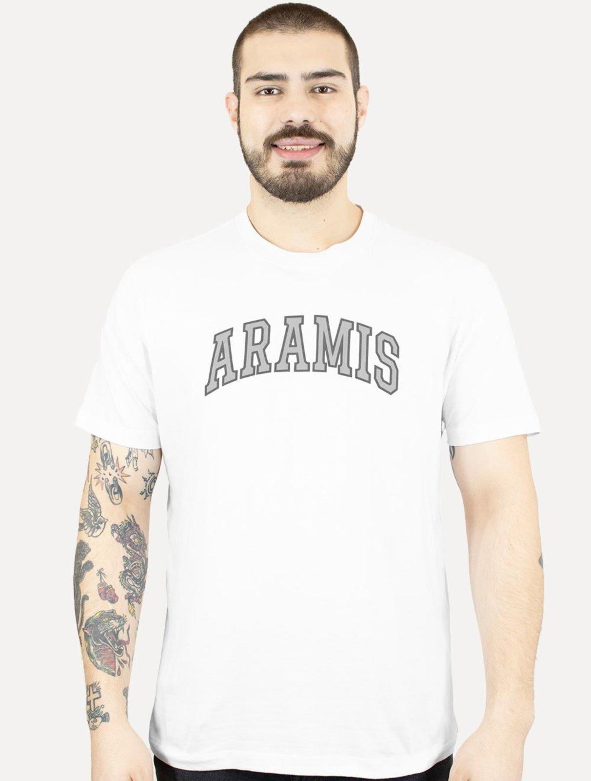 Camiseta Aramis Masculina Regular New College Branca