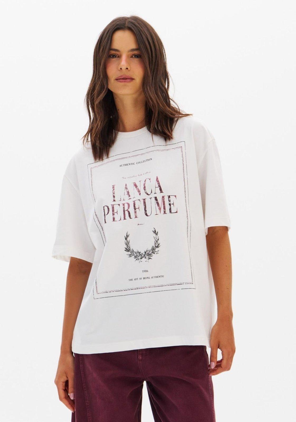 T-shirt Oversized Manga Curta Lança Perfume