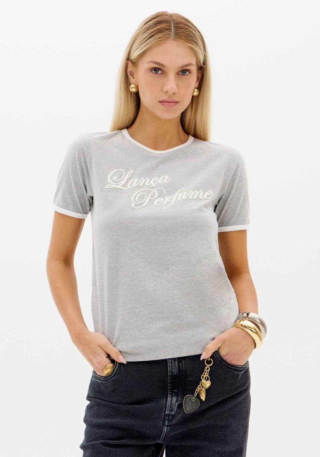 T-shirt Mangas Curtas Algodão Lança Perfume