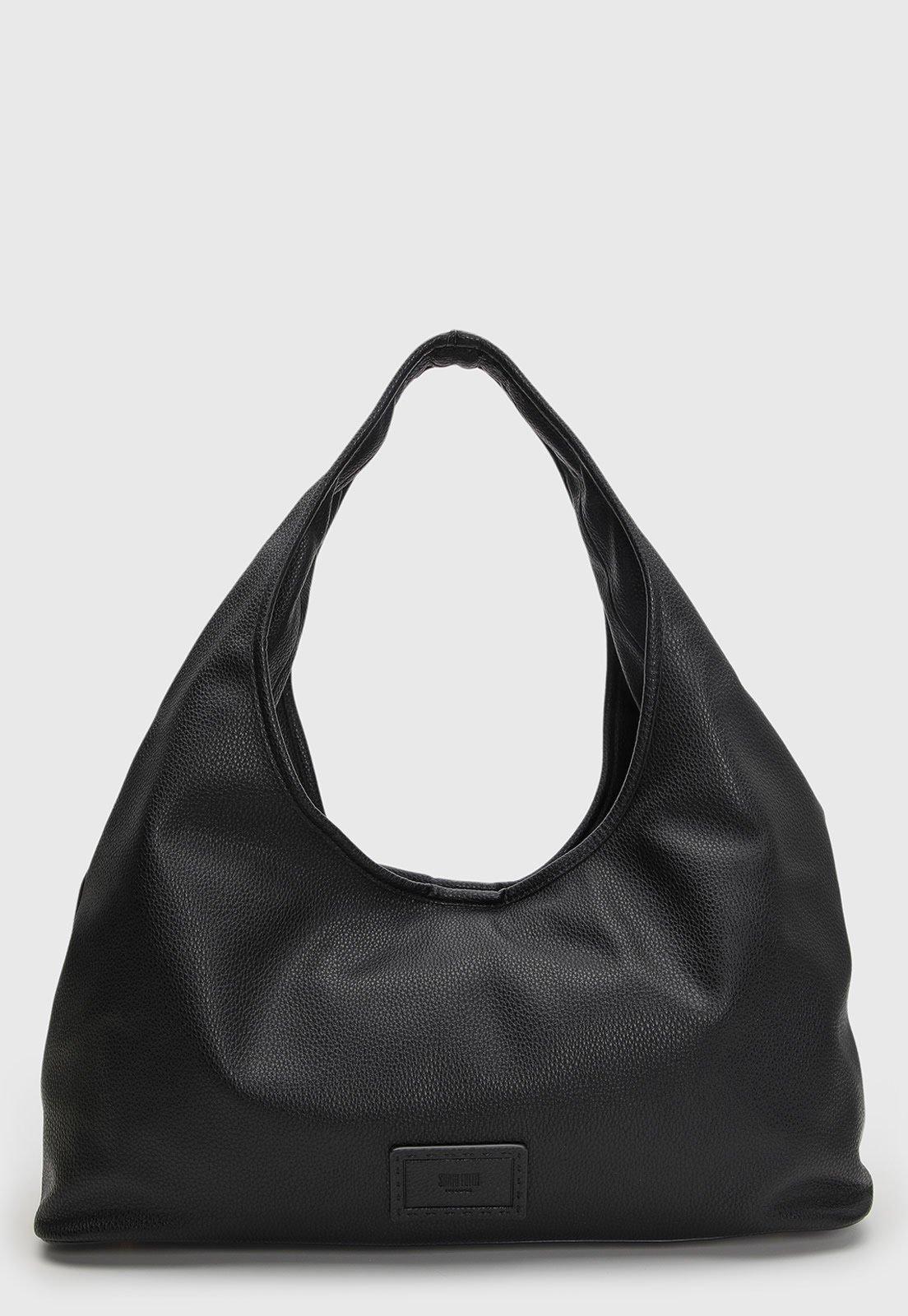 Bolsa Feminina Santa Lolla Grande Texturizada Preta