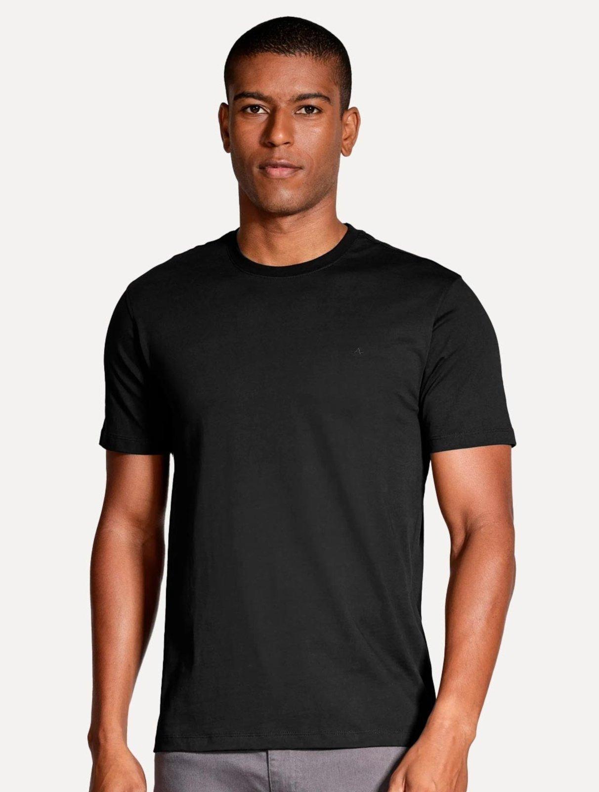 Camiseta Aramis Masculina New Essencial Lisa Preto
