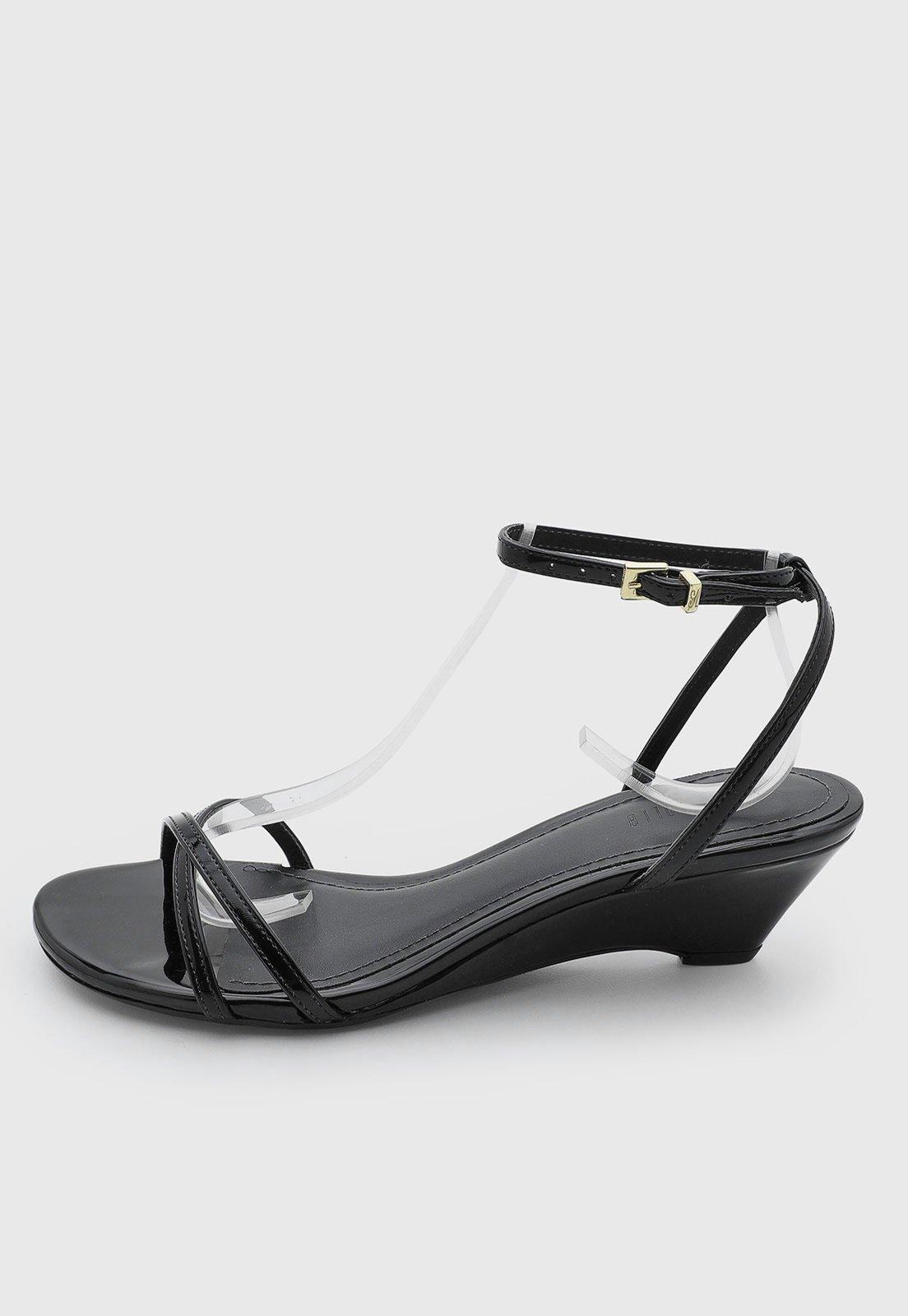 Sandália Feminina Santa Lolla Tiras Finas Preto