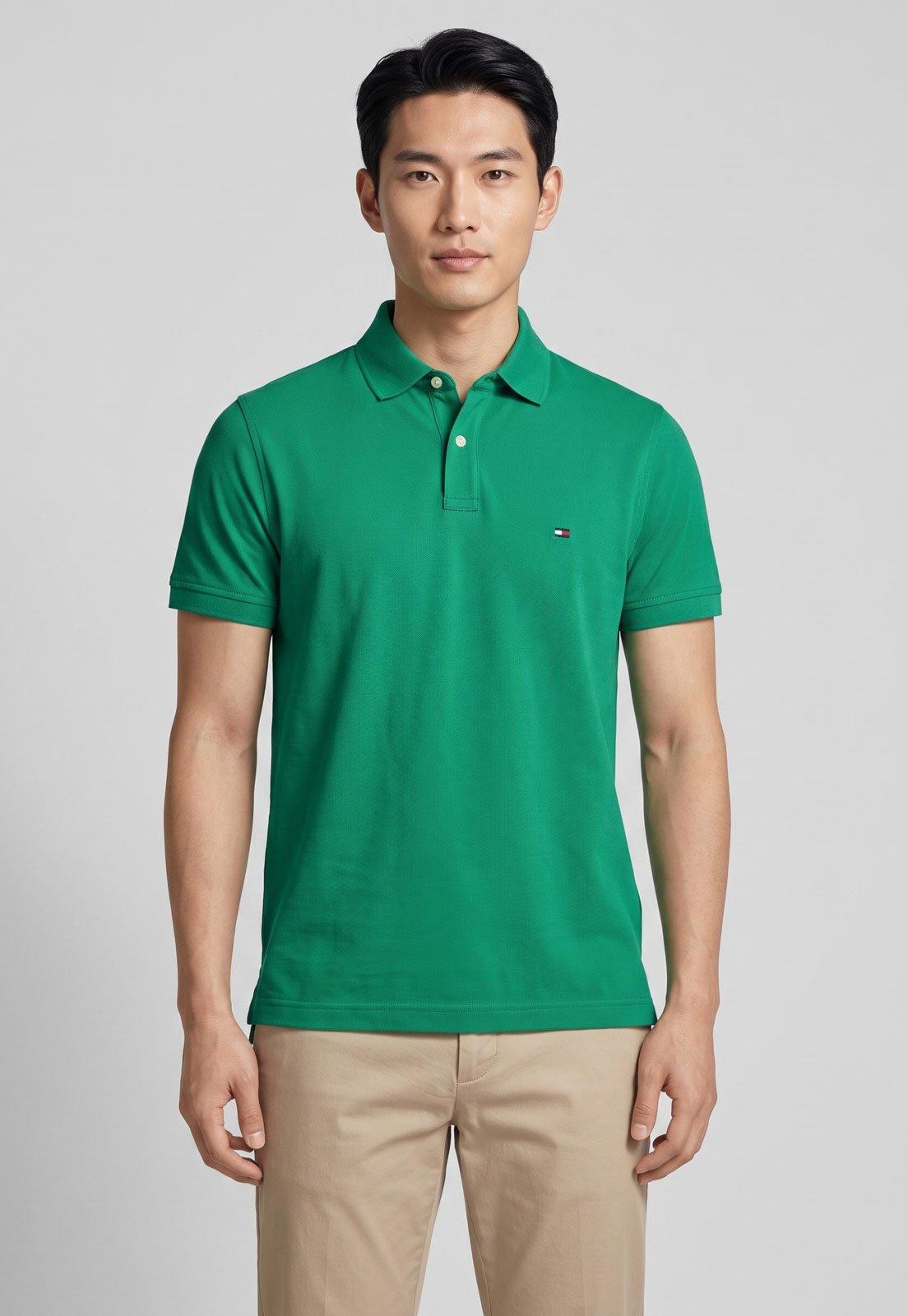 Camisa Polo Masculina Tommy Hilfiger Verde