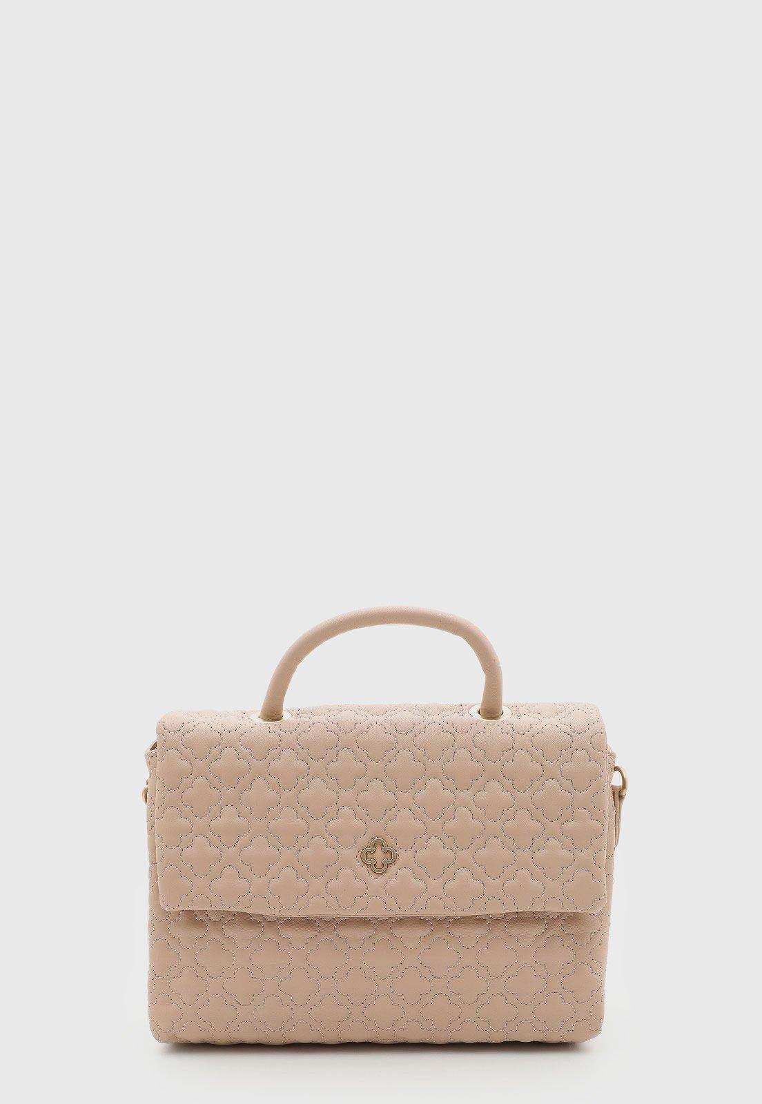 Bolsa Capodarte Estruturada Matelassê Nude