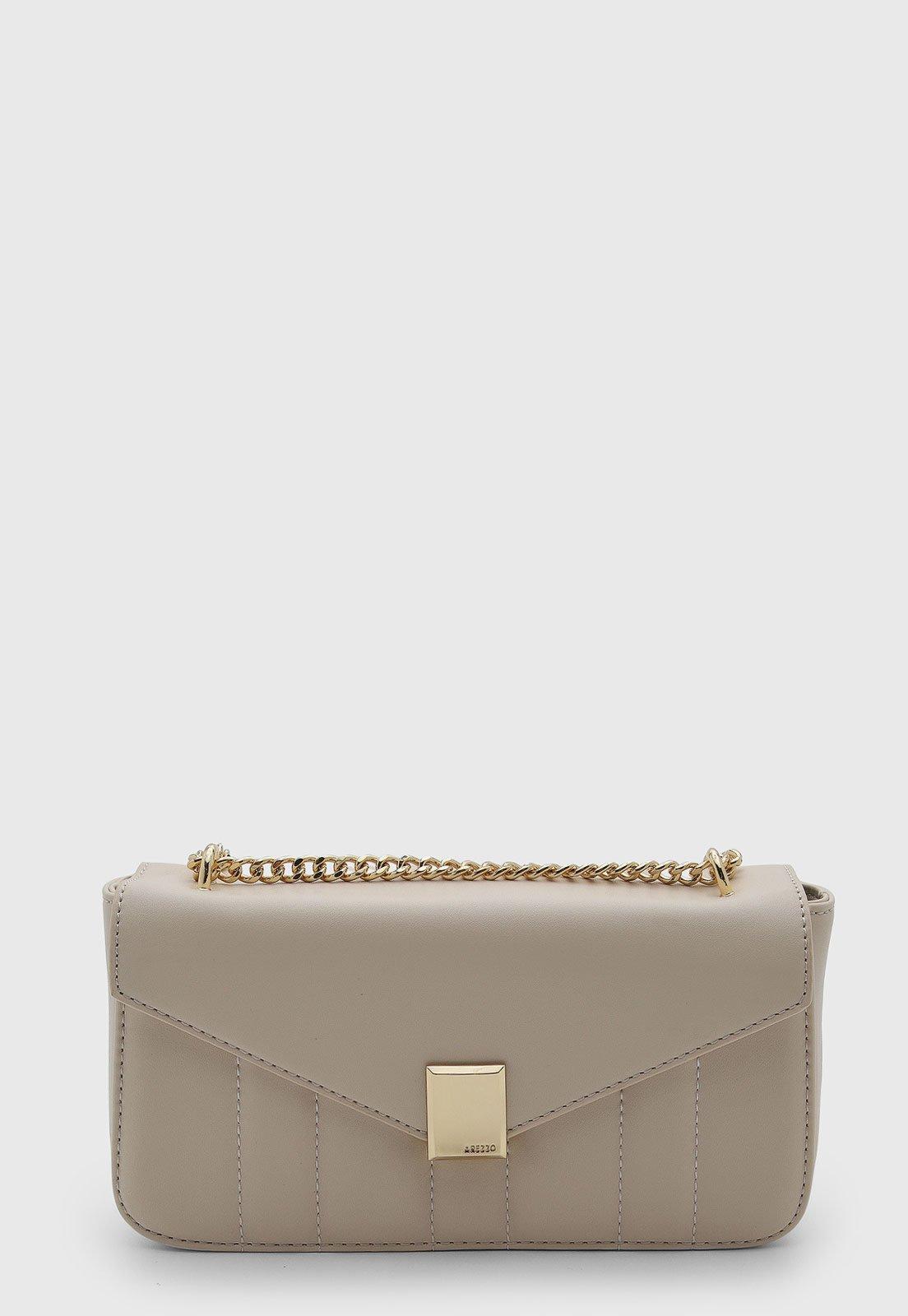 Bolsa Feminina Arezzo Média Alça Corrente Nude