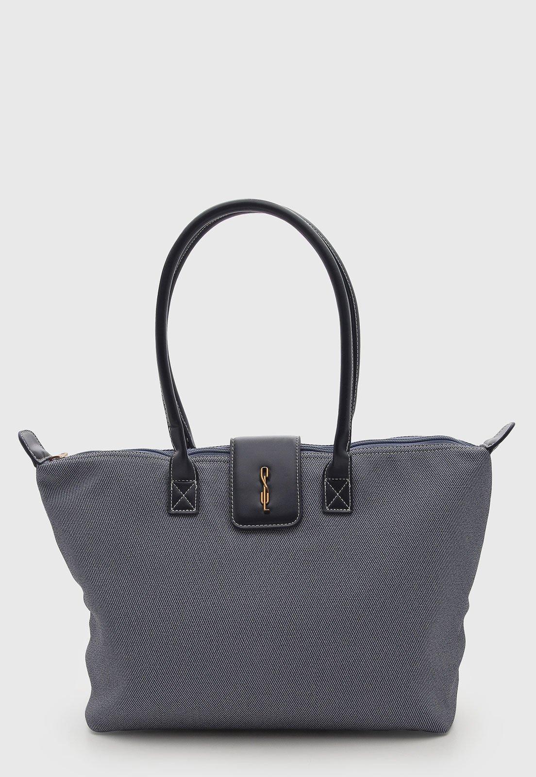 Bolsa Grande Santa Lolla Estruturada Azul