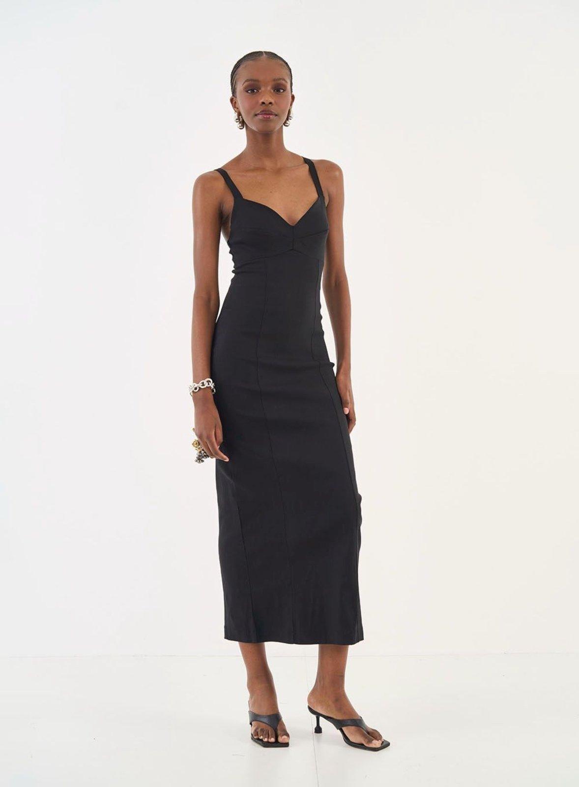 Vestido Midi Slim Colcci Preto