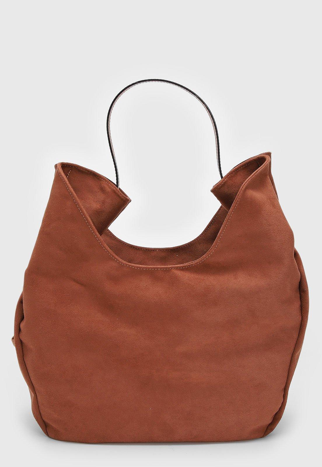 Bolsa Tiracolo Vizzano Camurça Caramelo