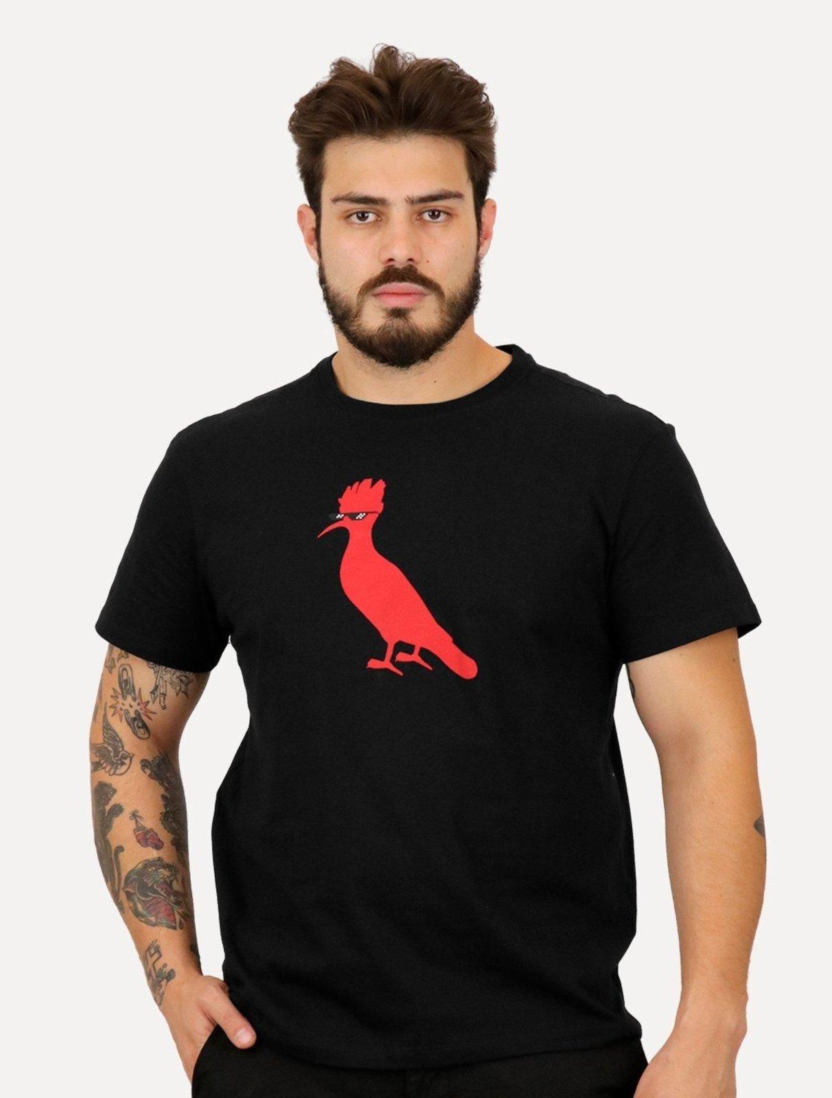 Camiseta Reserva Masculina Regular Pica-pau Meme Preta