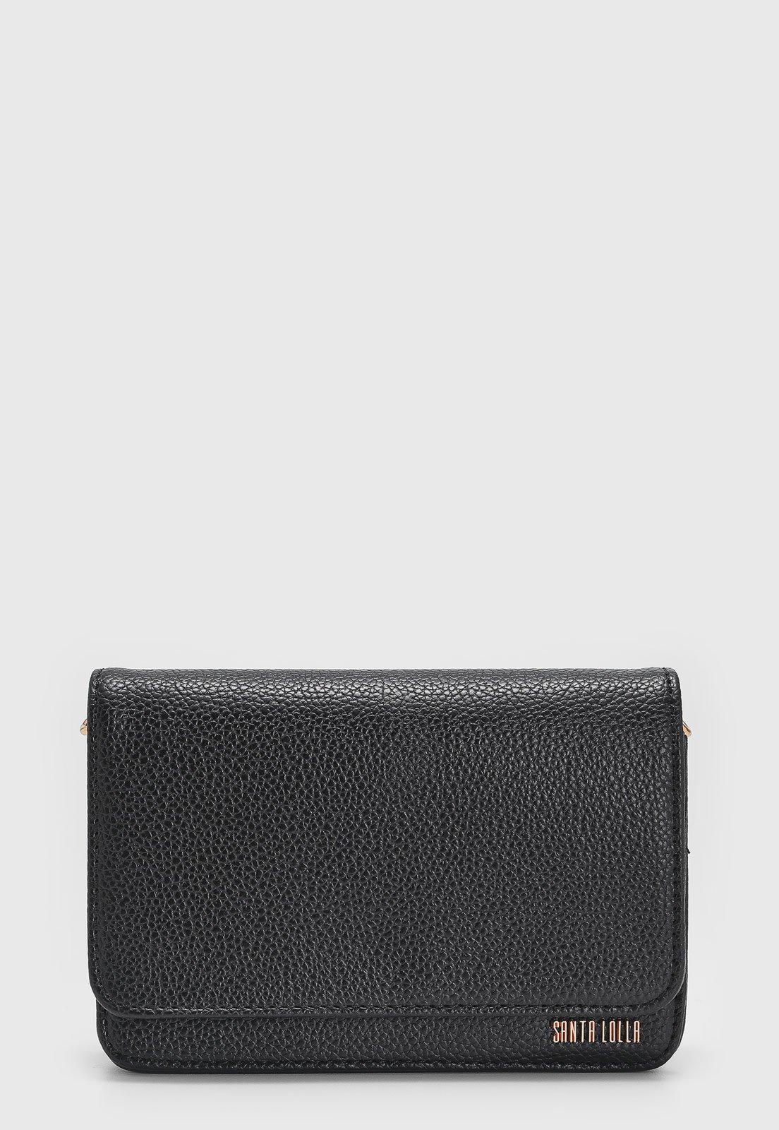 Bolsa Feminina Santa Lolla Alça Corrente Preta