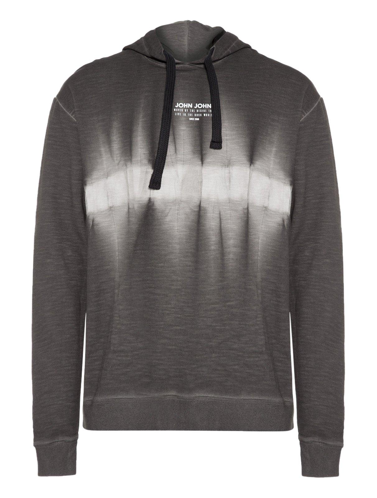 Moletom John John Masculino Hoodie By Desire Tie-Dye Cinza Médio