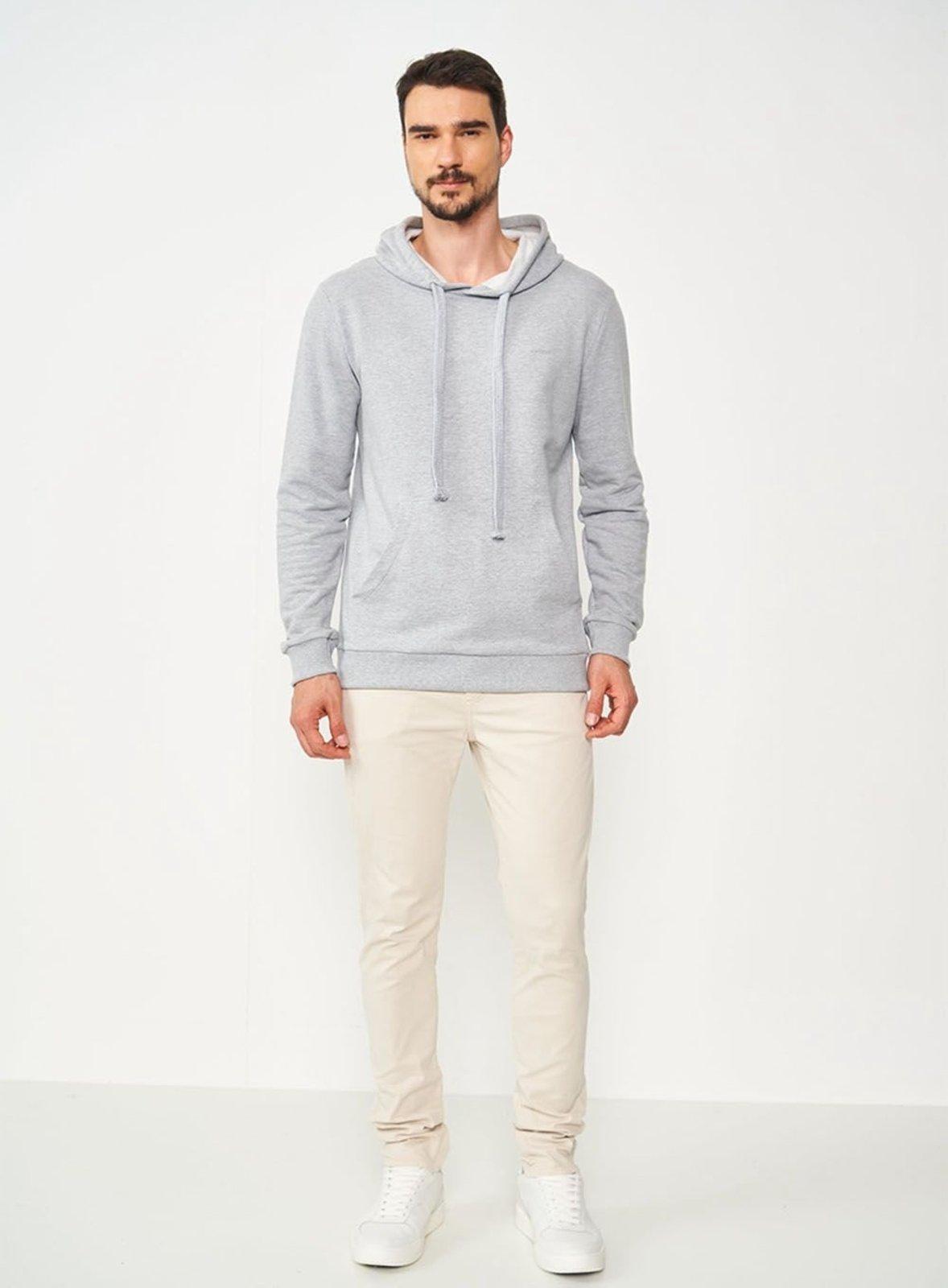 Blusão De Moletom Slim Fit Colcci Cinza Mescla Es