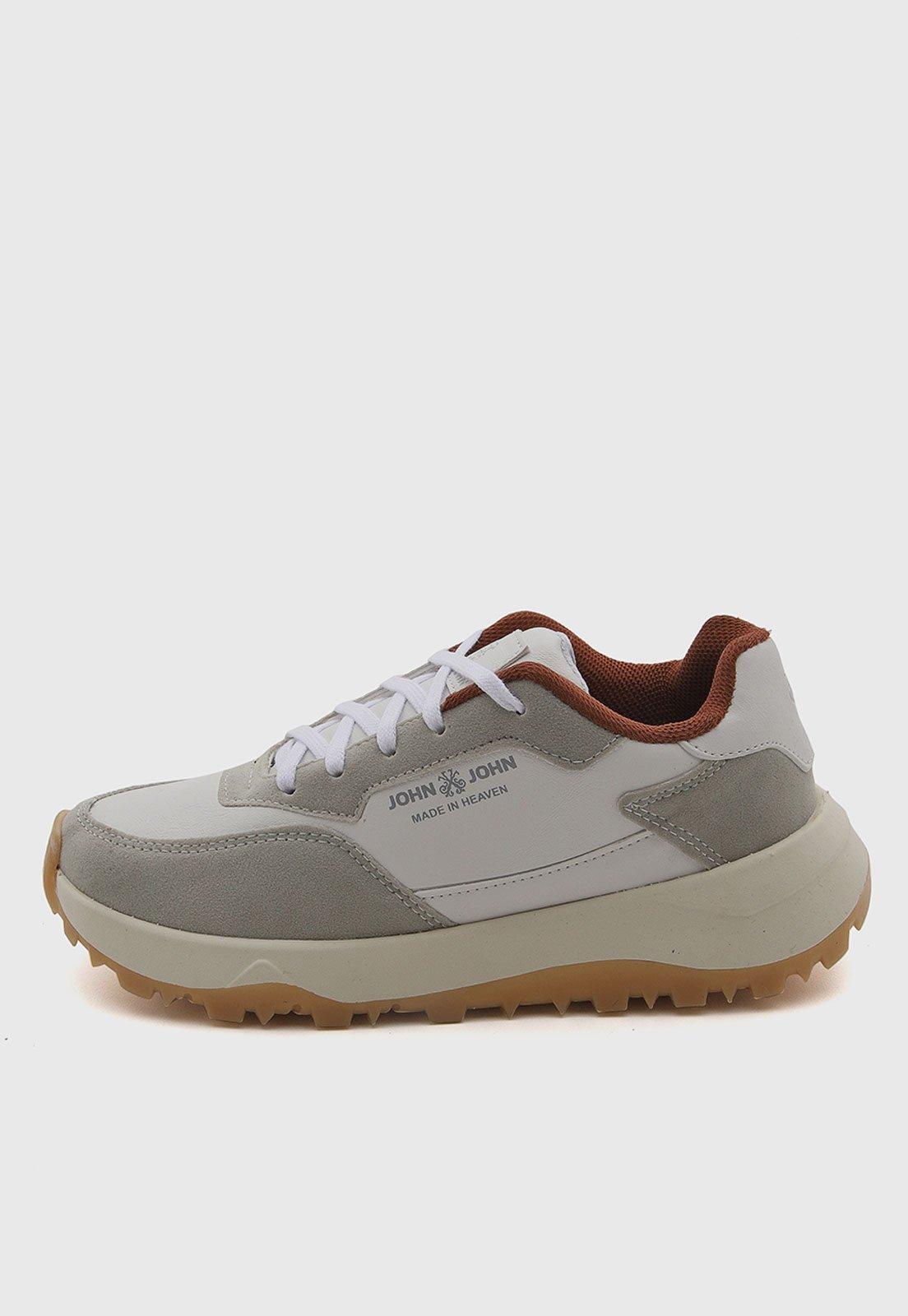 Tênis Masculino John John Design Moderno Cinza