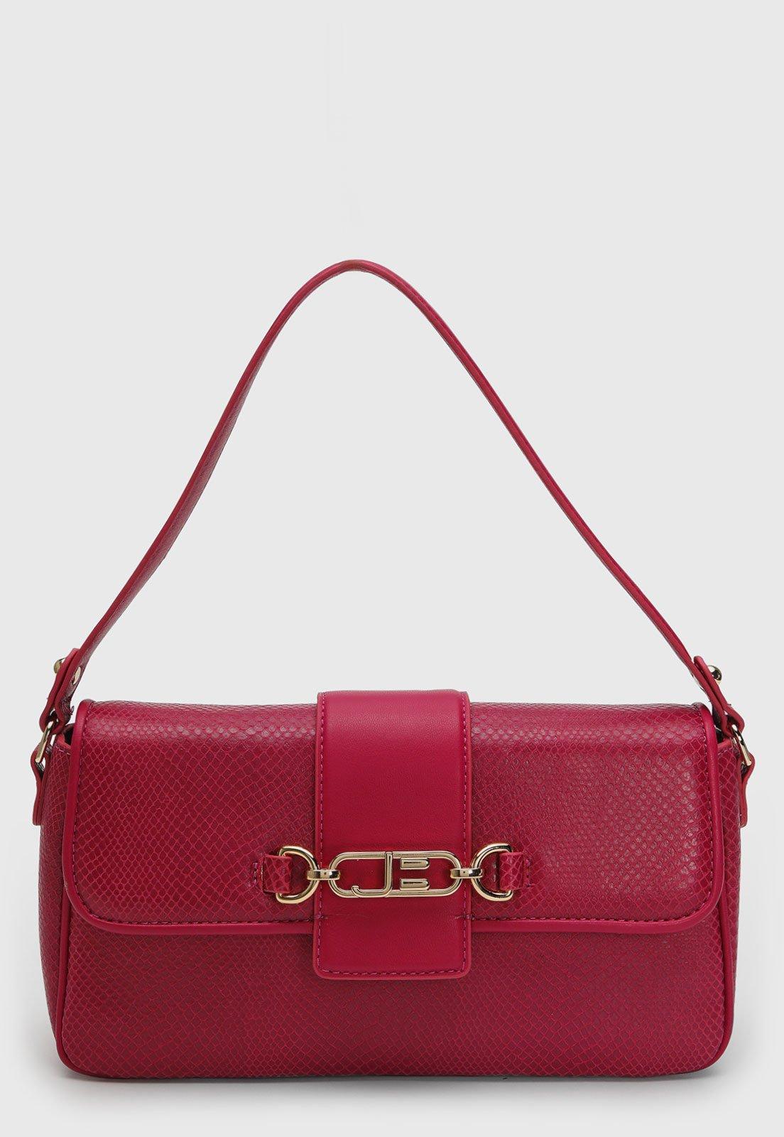 Bolsa Média Jorge Bischoff Texturizada Pink