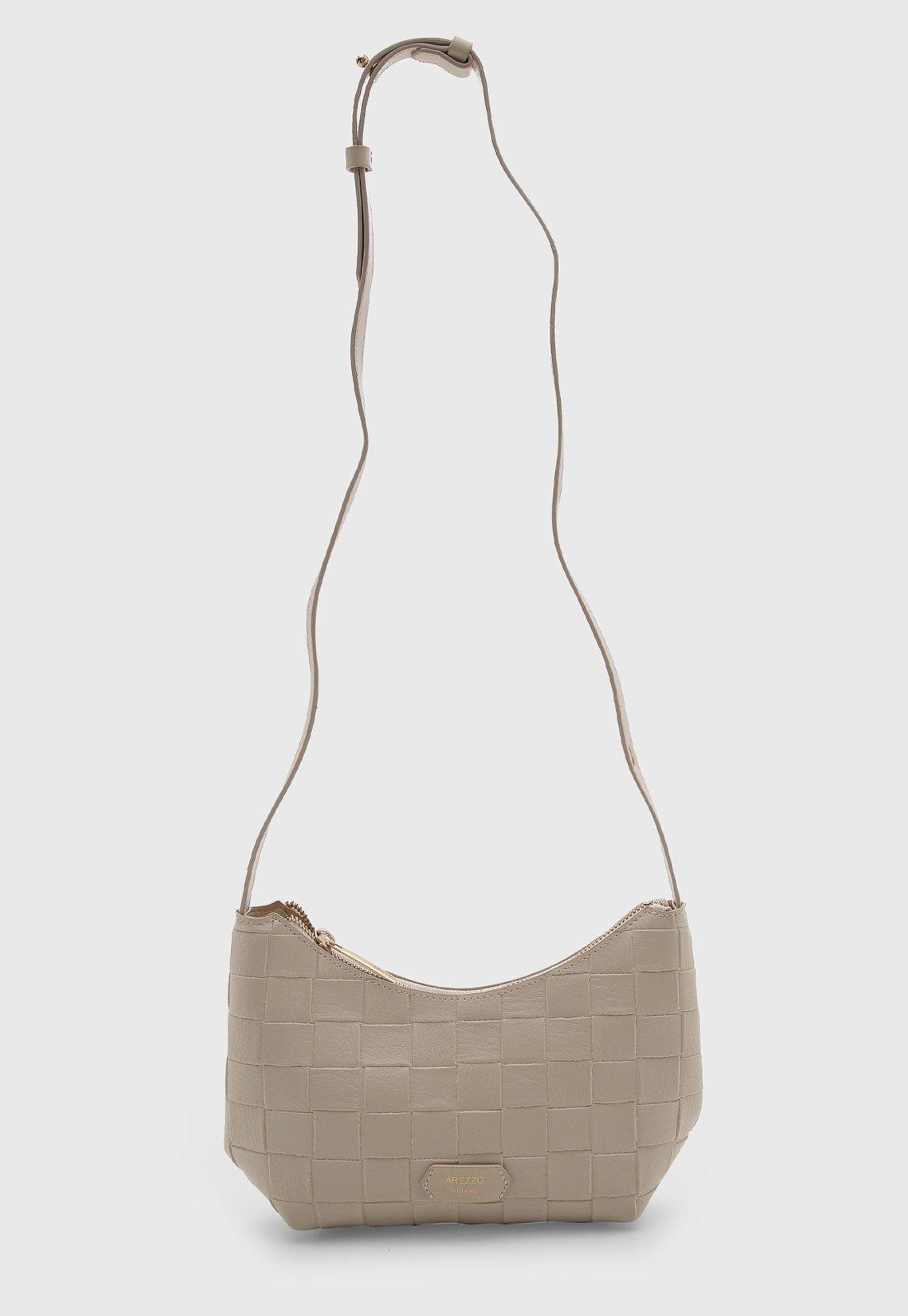 Bolsa Feminina Arezzo Textura Trançada Bege