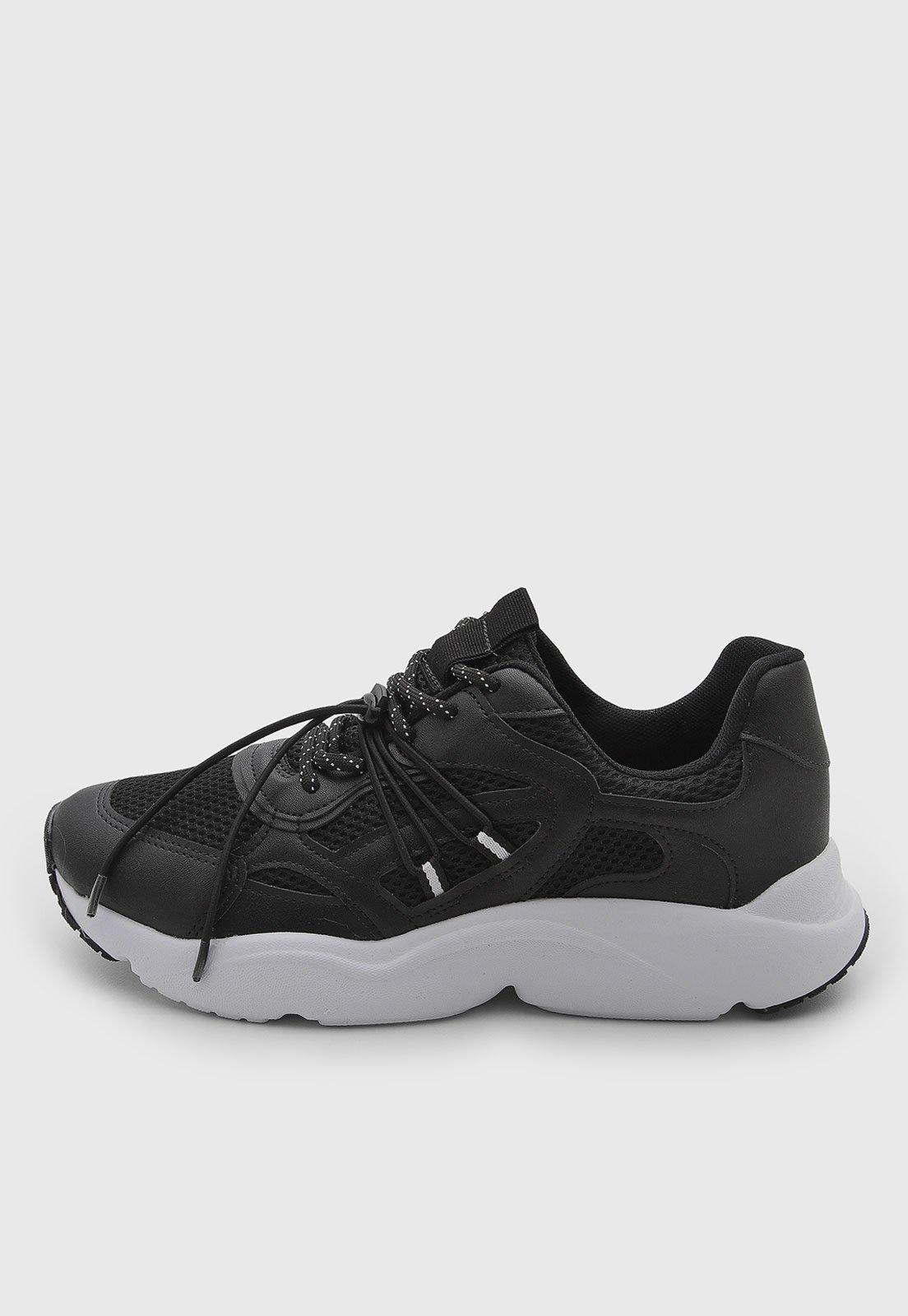 Tênis Feminino Vizzano Cadarço Sintético Preto
