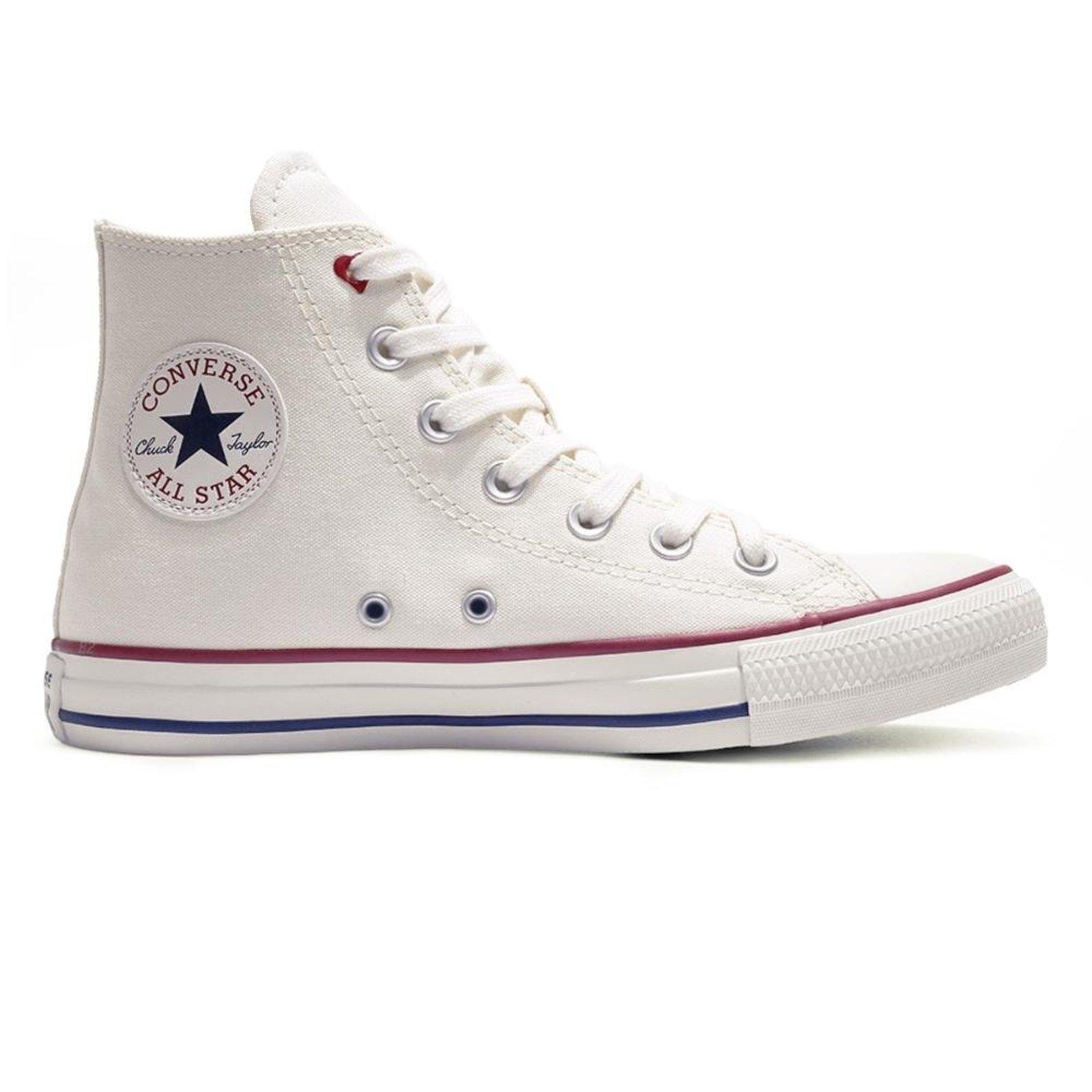 Tênis Converse All Star Chuck Taylor In Love Cano Alto Feminino Branco