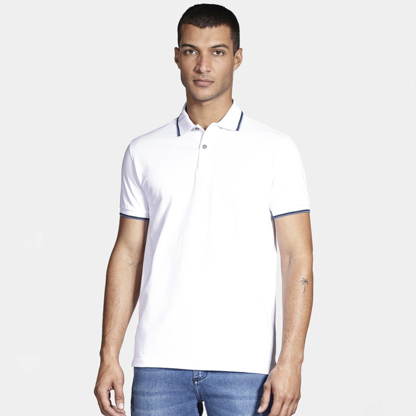 Camisa Polo Aramis Basic 4 Frisos In25 Branco Masculino
