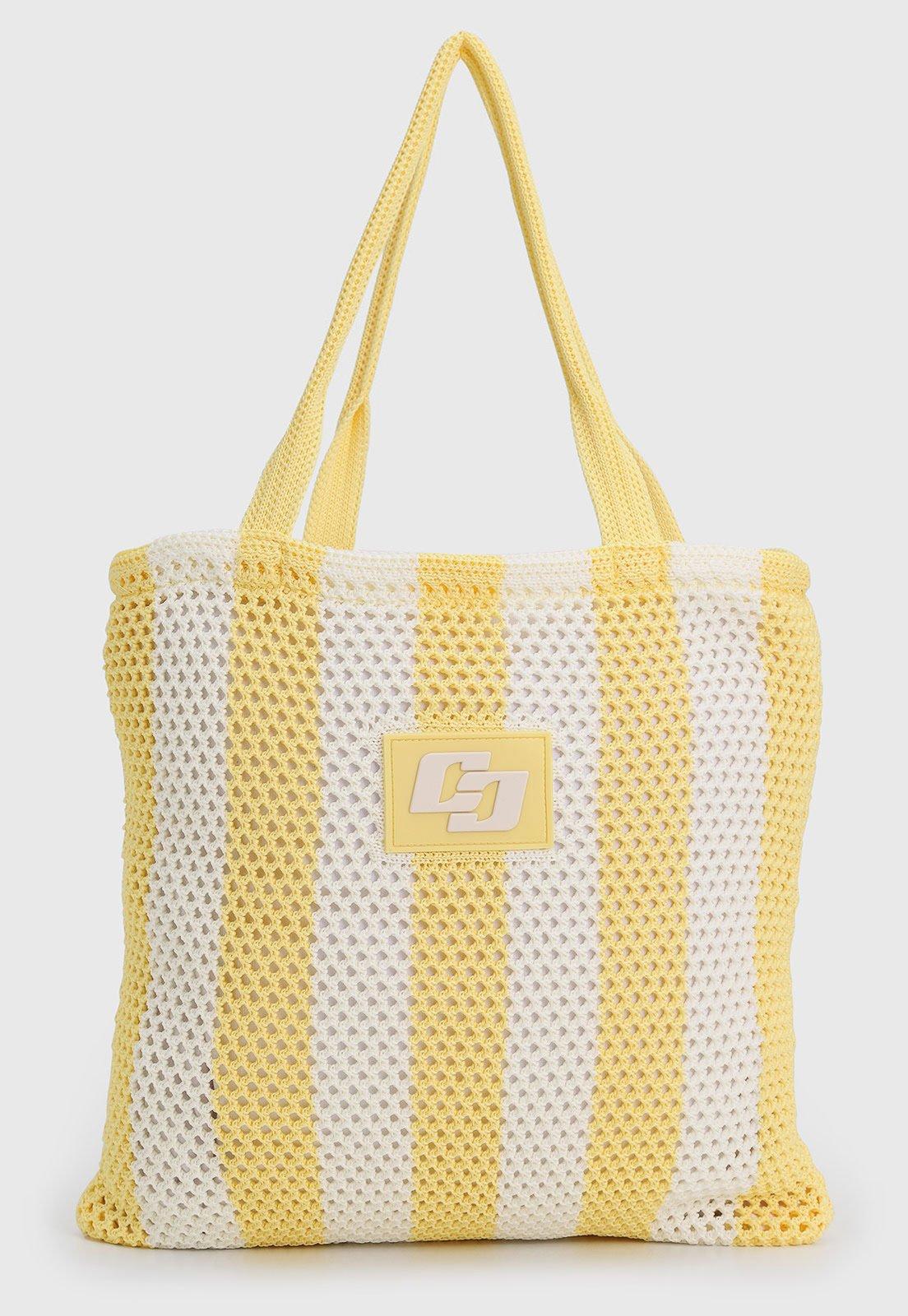 Bolsa Feminina Colcci Listrada Amarela