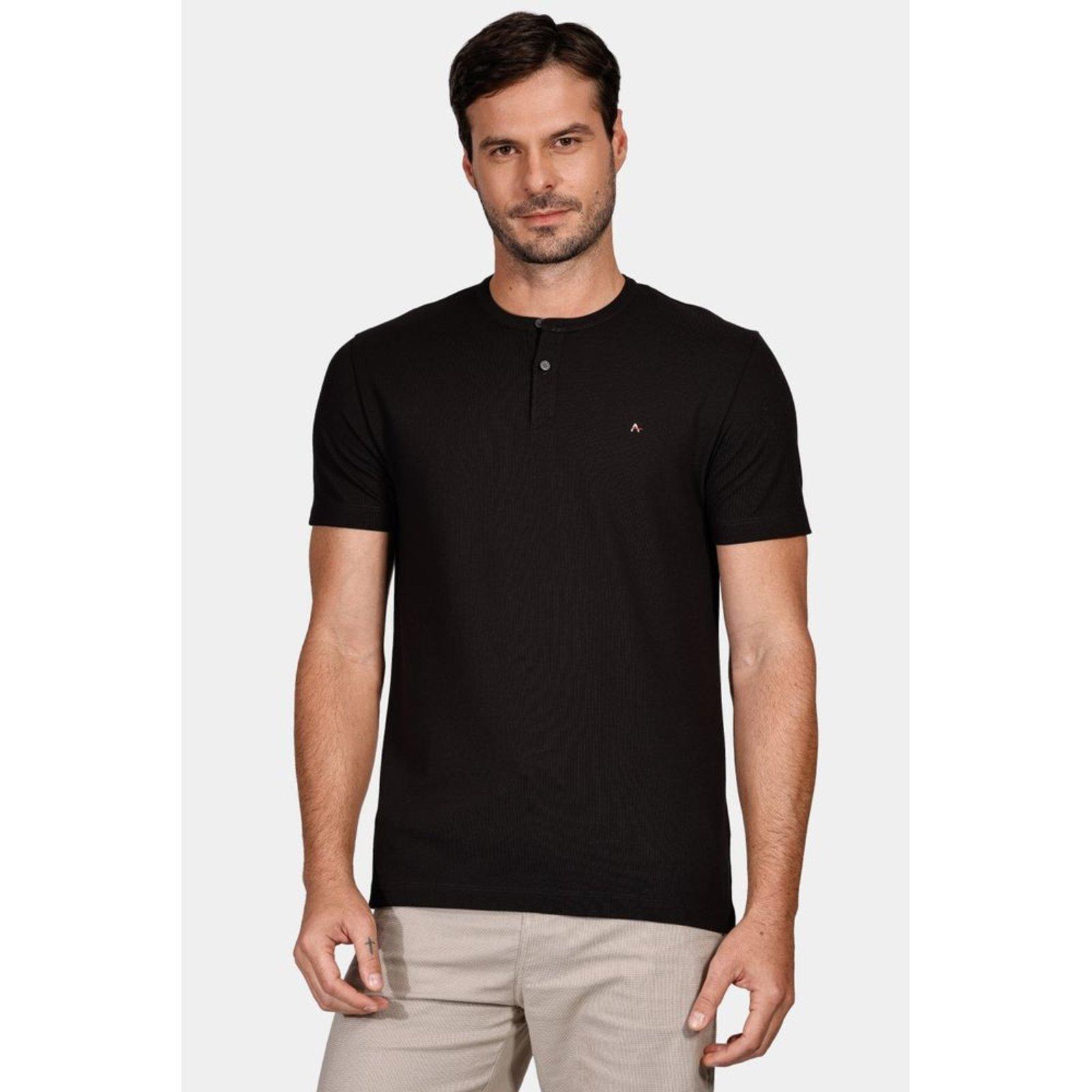 Camiseta Aramis Manga Curta Piquet Peru Preto - G