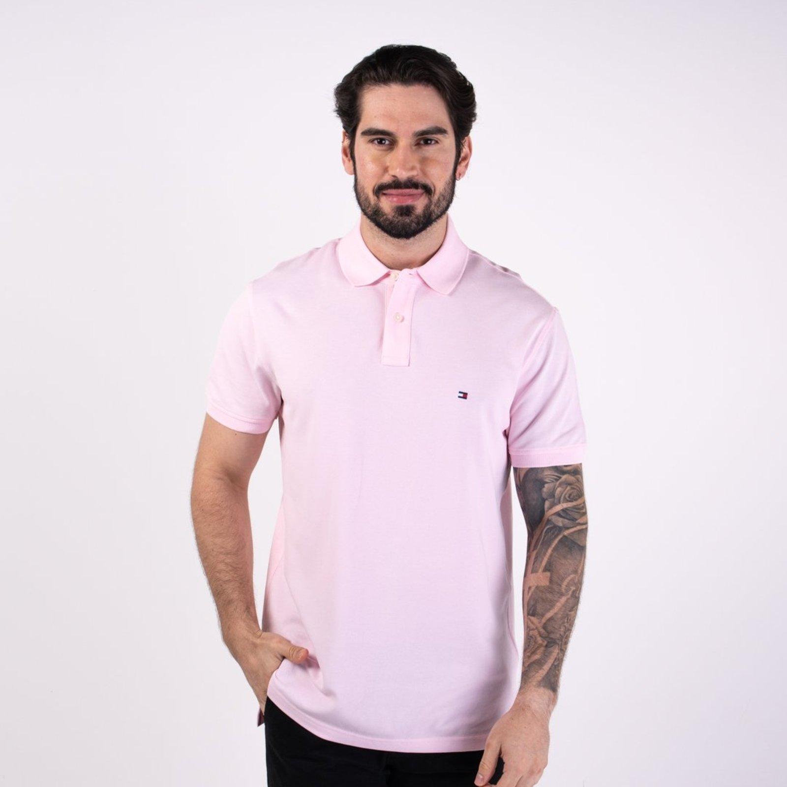 Camisa Polo 1985 Tommy Hilfiger Rosa Claro