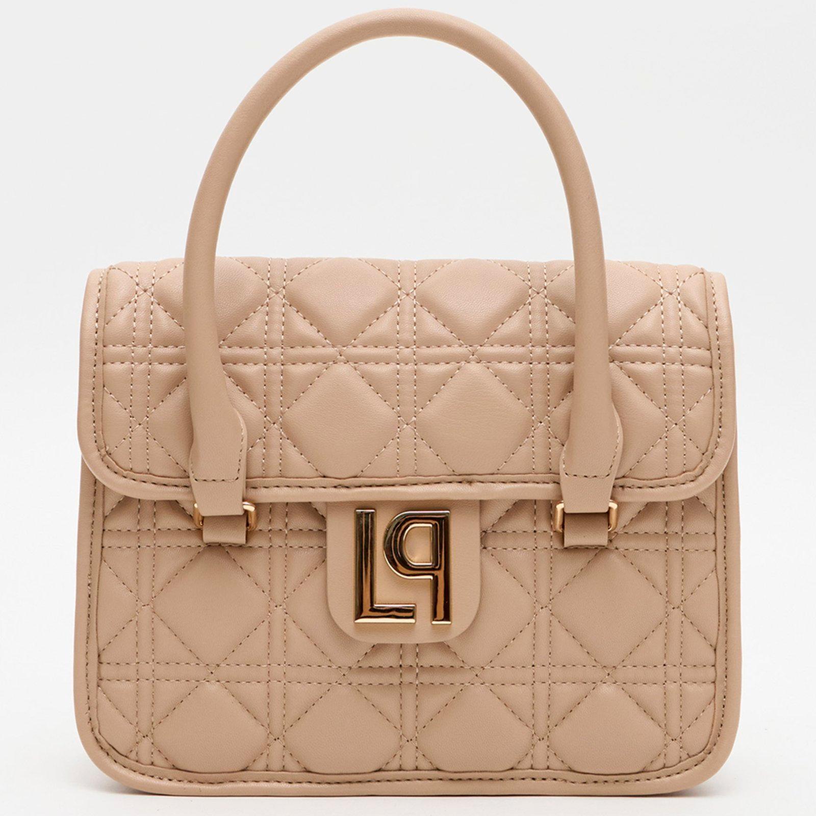 Bolsa Tote Lança Perfume Matelasse Ou26 Bege Feminino