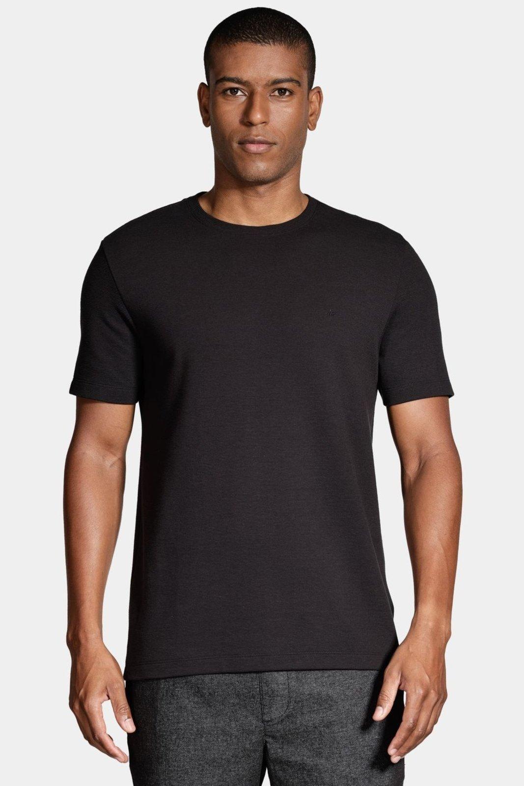 Camiseta Aramis Aramis Basica Com Textura Ottoman Preto