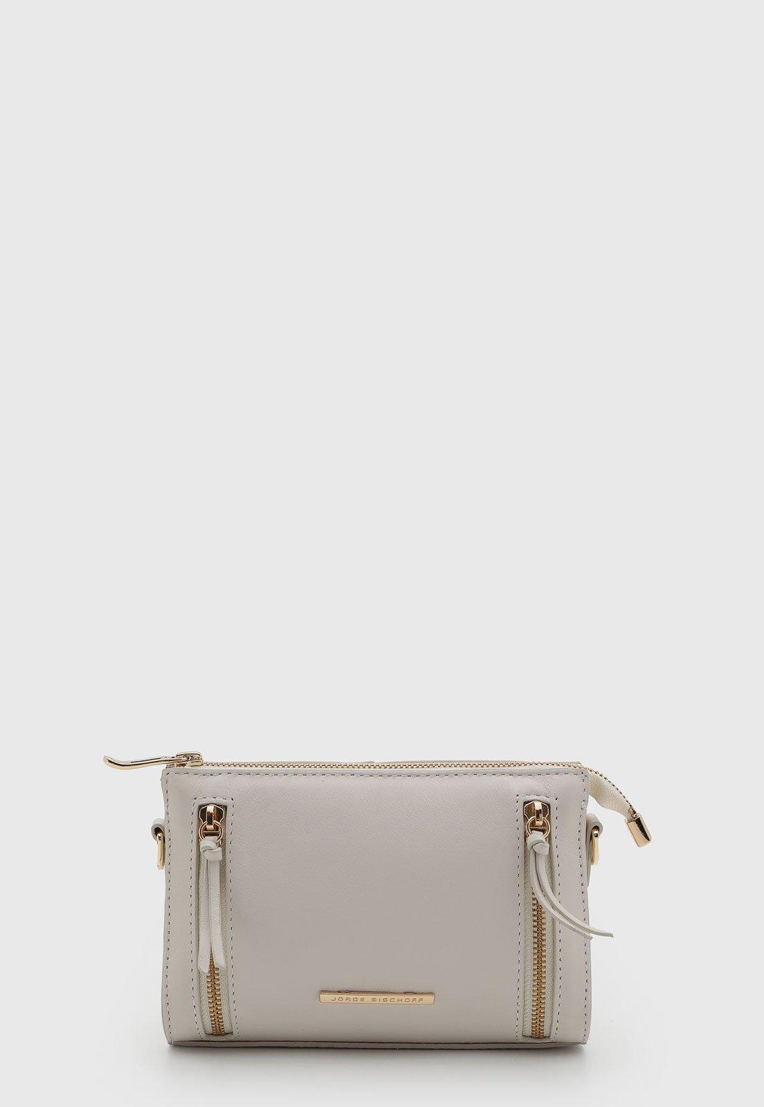 Bolsa Jorge Bischoff Couro Retangular Branca