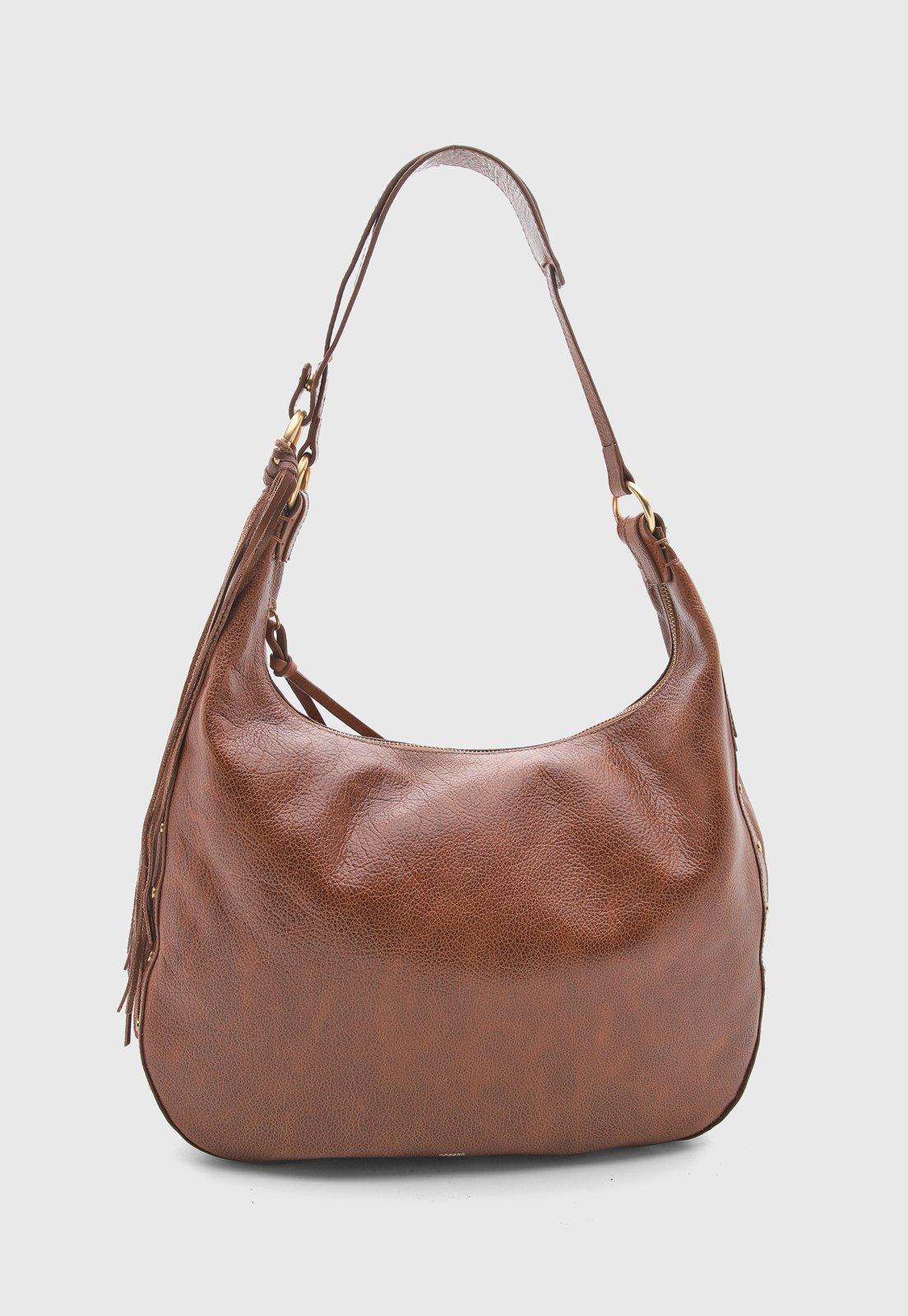 Bolsa Feminina Arezzo Soul Couro Marrom