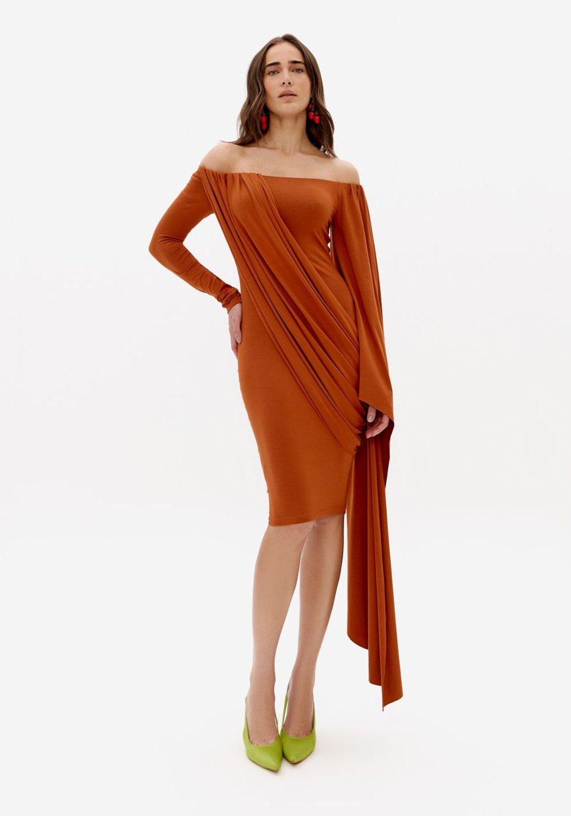 Vestido Curto Com Manga Alongada Lança Perfume