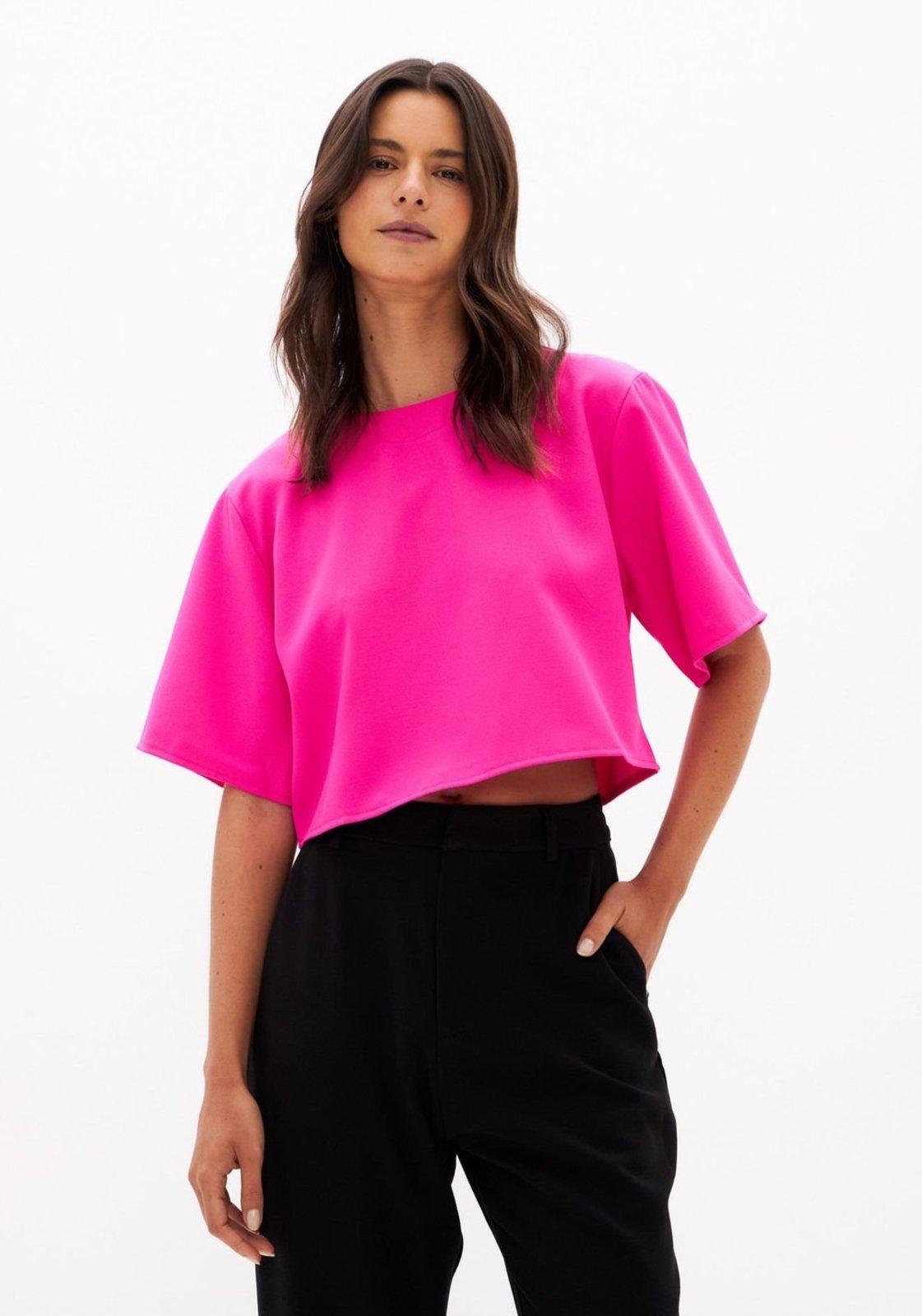 Blusa Manga Curta Lança Perfume